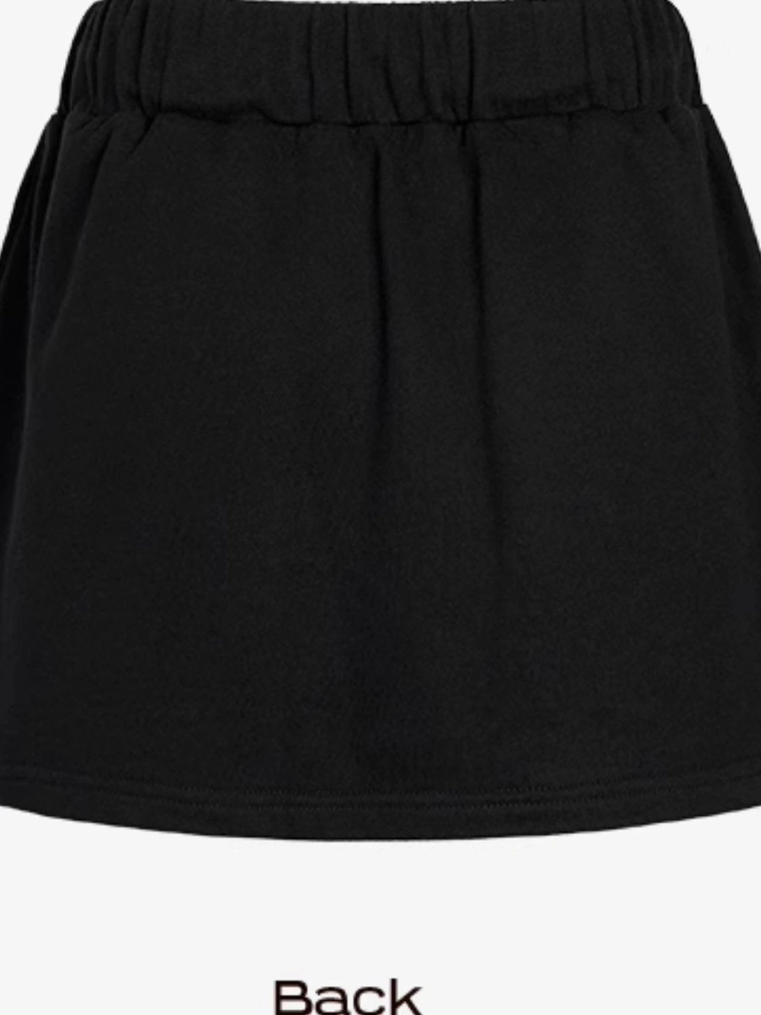 DKZ OFFICIAL A Line Knit Skirt With Built In Shorts
