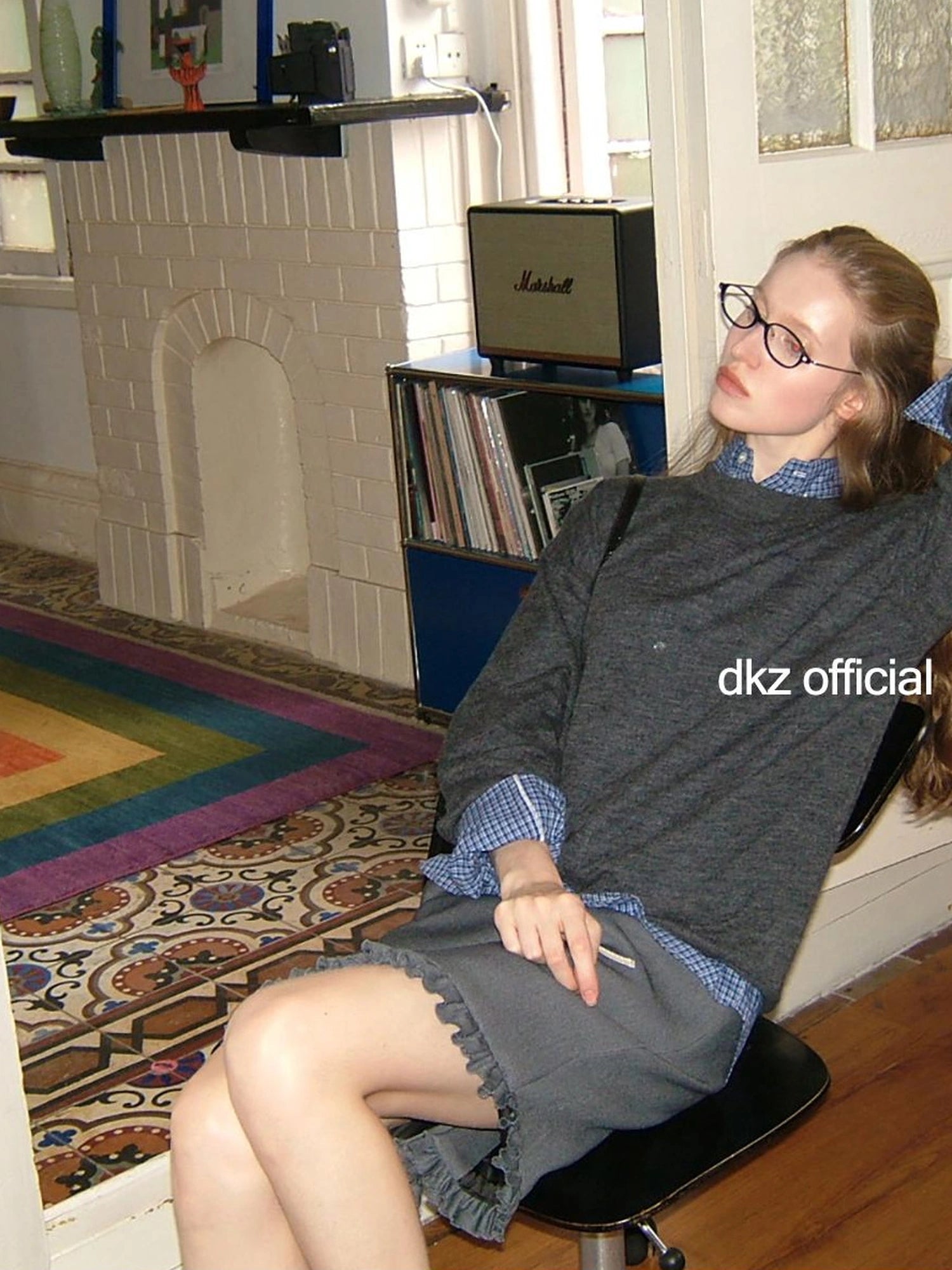 DKZ OFFICIAL Alpaca Blend Knit Sweater Women&