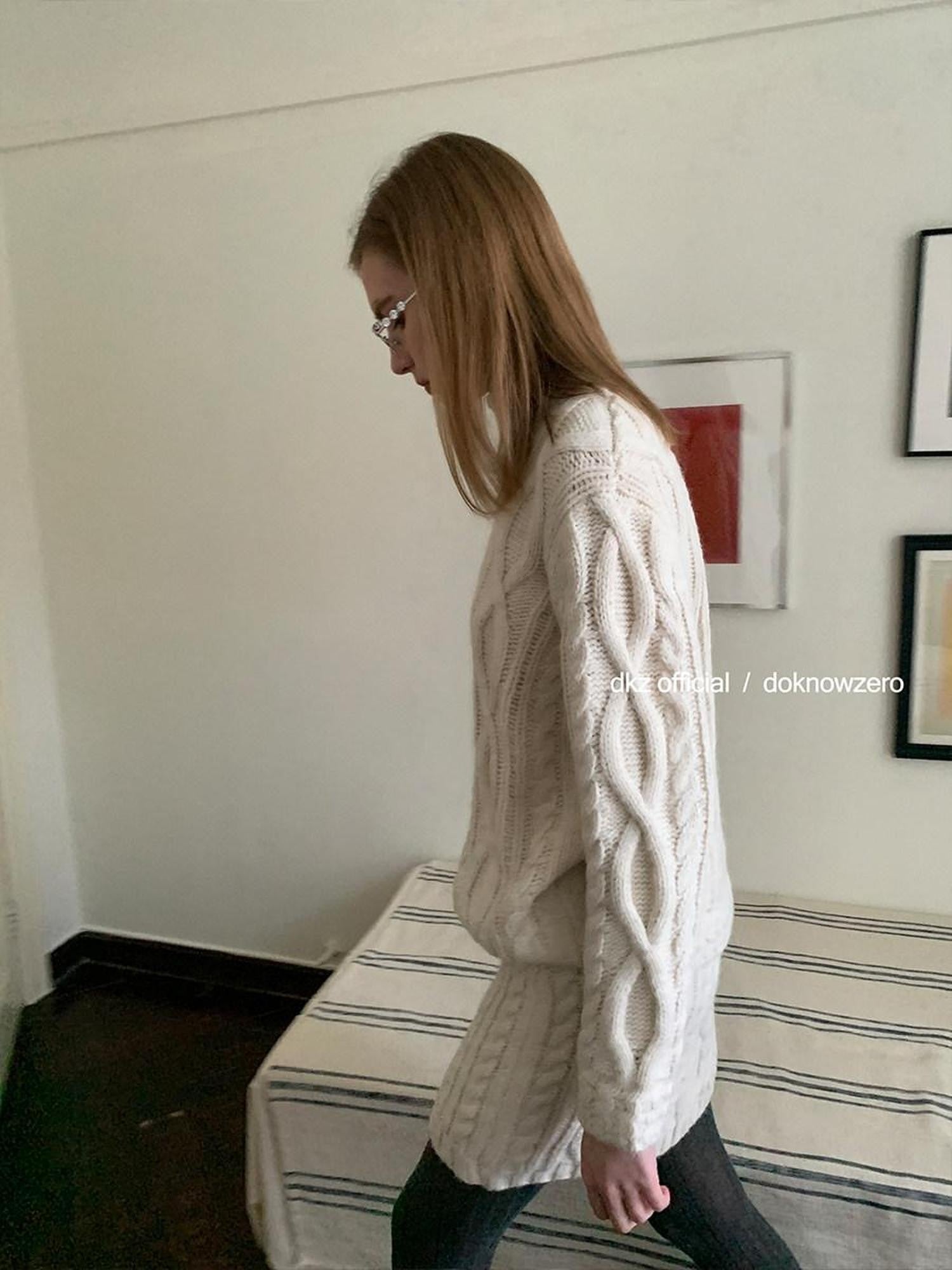 DKZ OFFICIAL Apricot Vintage Turtleneck Women&