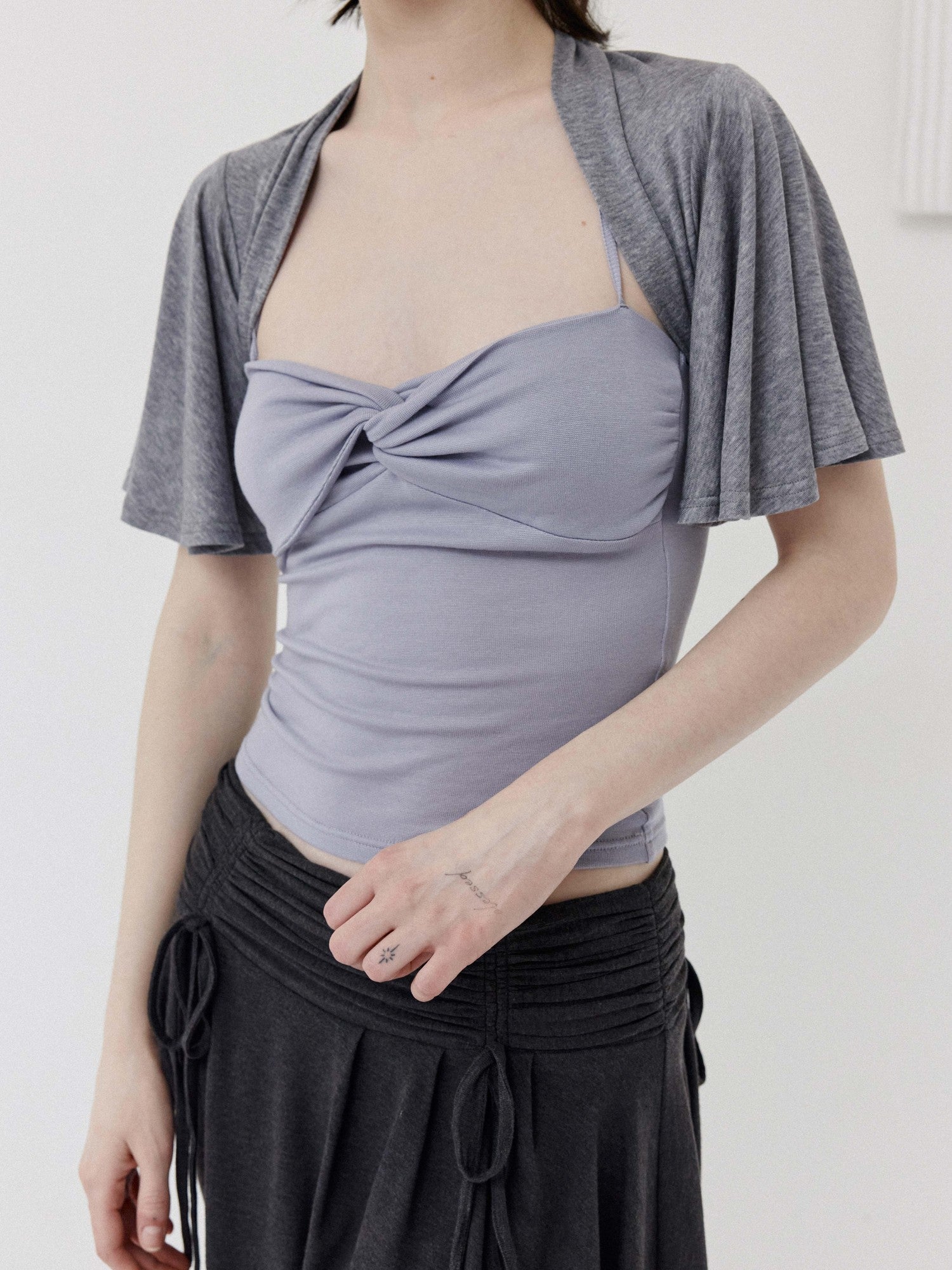 DKZ OFFICIAL Ballet Inspired Twisted Knot Halter Women&