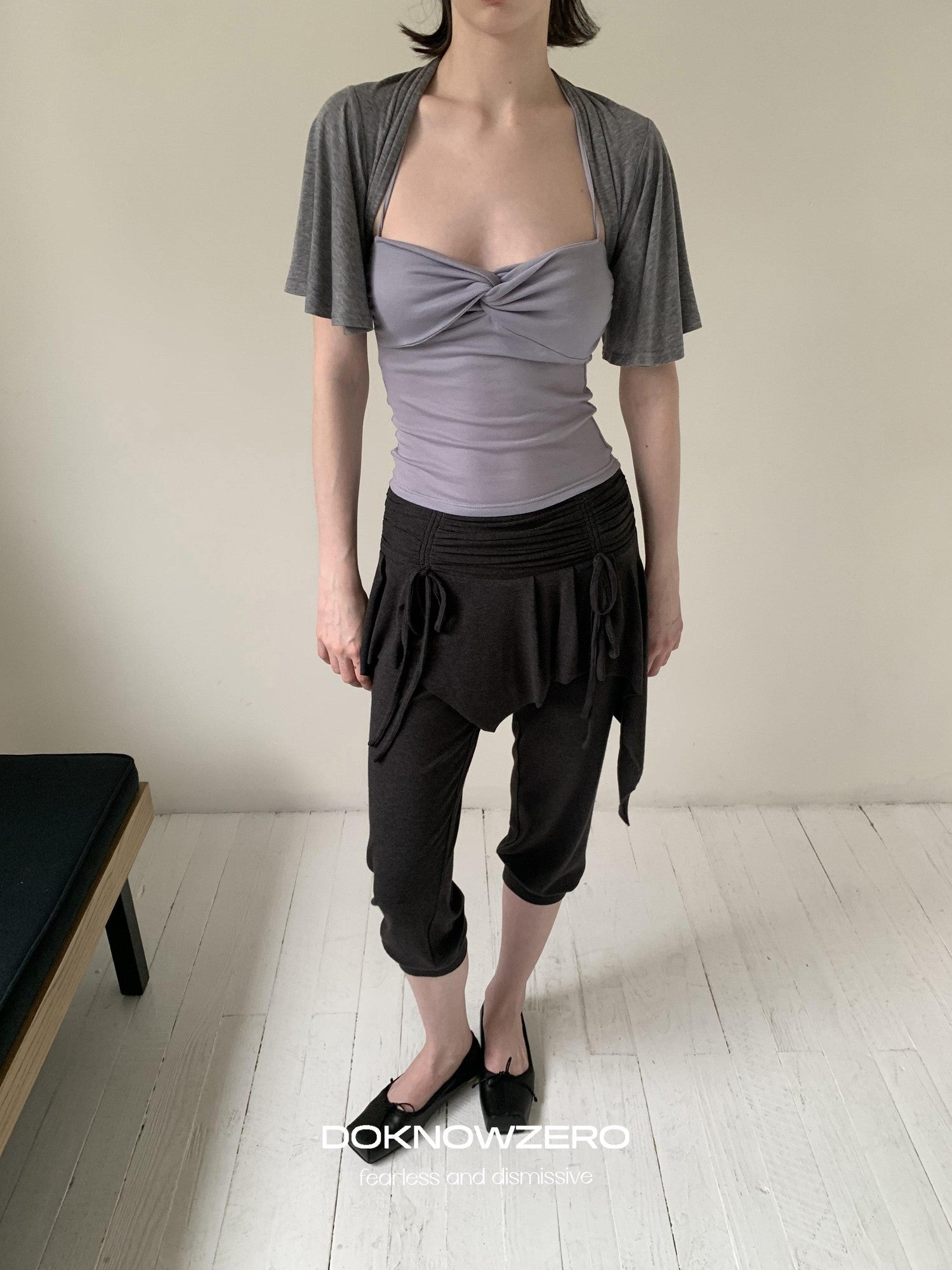 DKZ OFFICIAL Ballet Inspired Twisted Knot Halter Women&