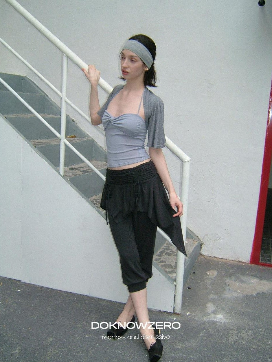DKZ OFFICIAL Ballet Inspired Twisted Knot Halter Women&
