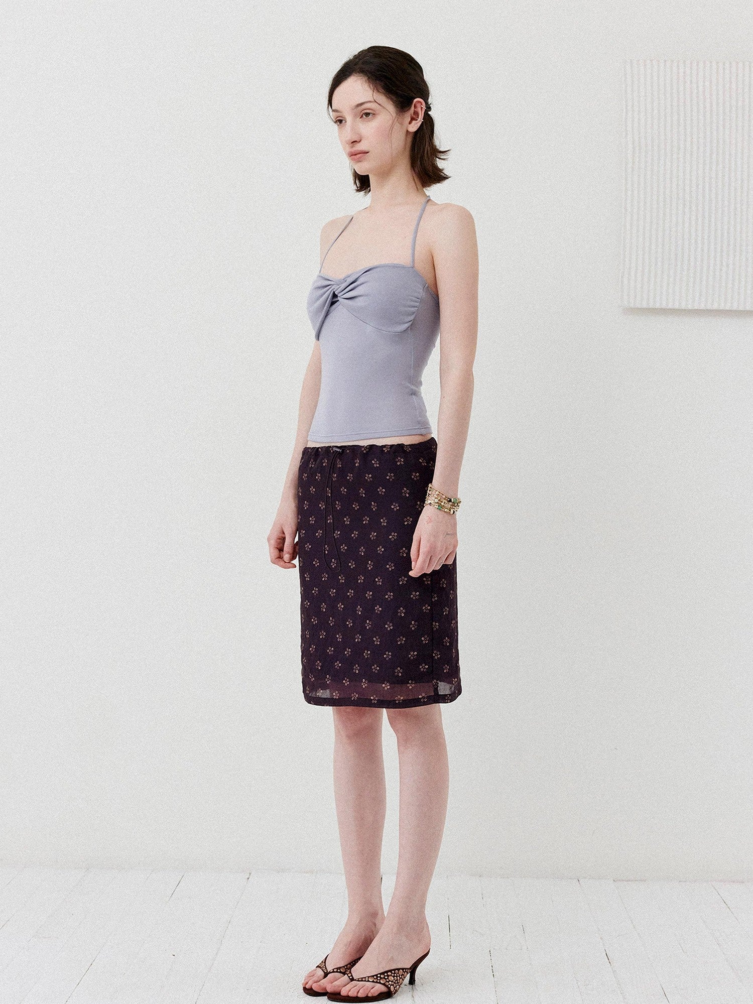 DKZ OFFICIAL Ballet Inspired Twisted Knot Halter Women&