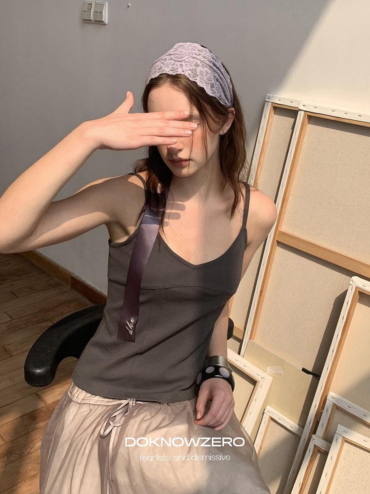 DKZ OFFICIAL Basic Side Button Slim Fit Women&