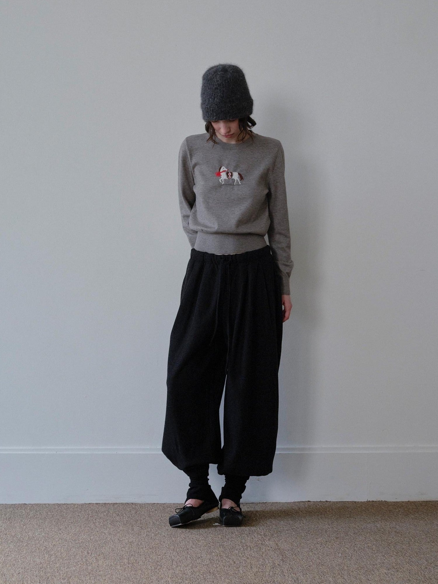 DKZ OFFICIAL Beige Draped Convertible Elastic Waist Pocket Women&