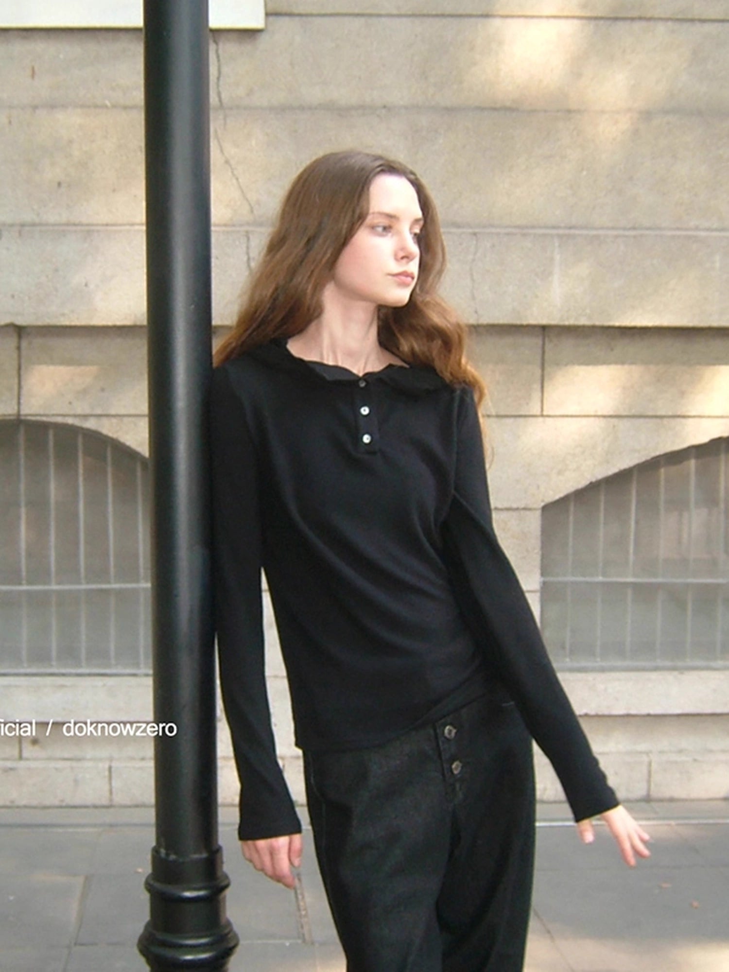 DKZ_OFFICIAL_Black_Hooded_Long_Sleeve_T-shirt_For_Autumn_Winter_Minimalist_Layering_MISSTT