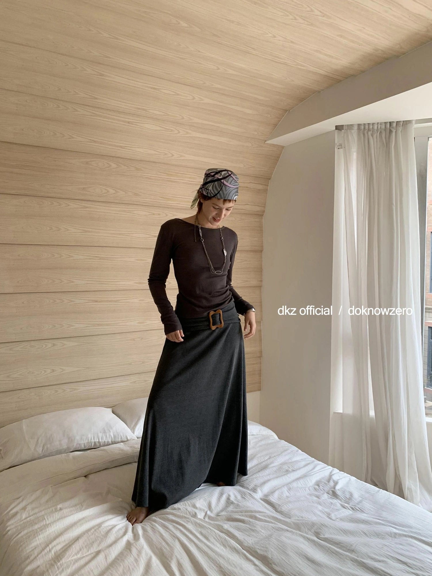 Butterfly Knot Knit Camisole And Maxi Dress Two Piece Set