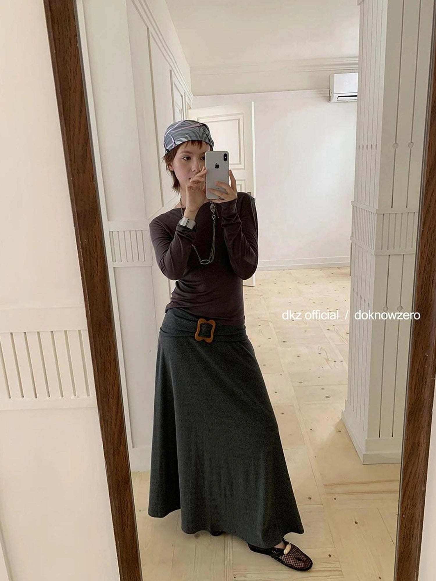 DKZ OFFICIAL Butterfly Knot Knit Camisole And Maxi Dress Two Piece Set