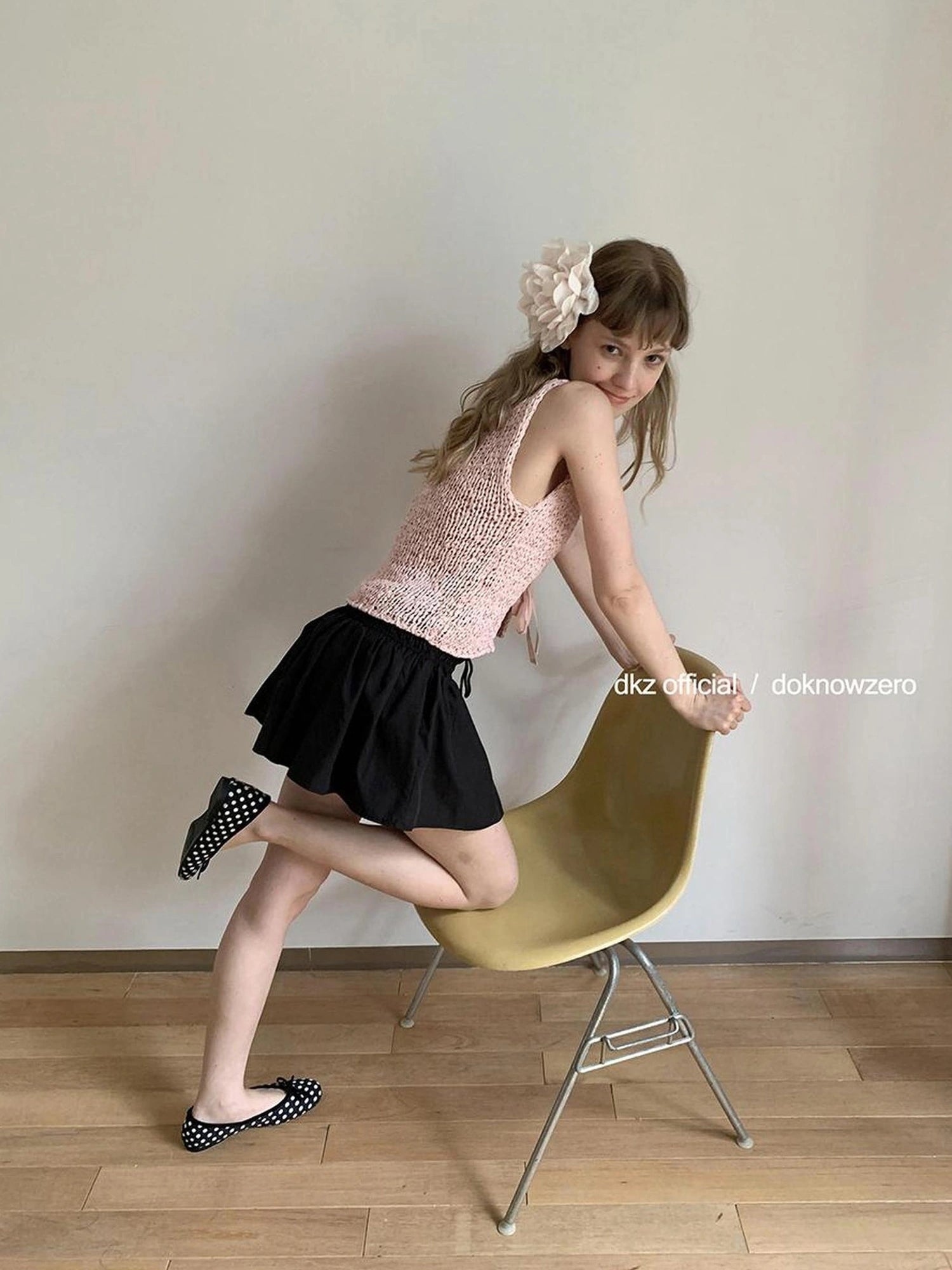 DKZ OFFICIAL Crochet Strap Knit Top Women Summer Sleeveless