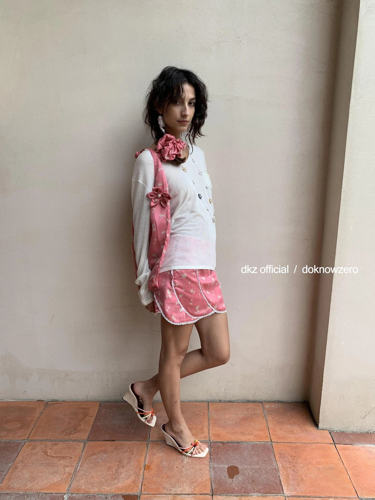 DKZ OFFICIAL Cupro Floral Hair Tie Free Gift