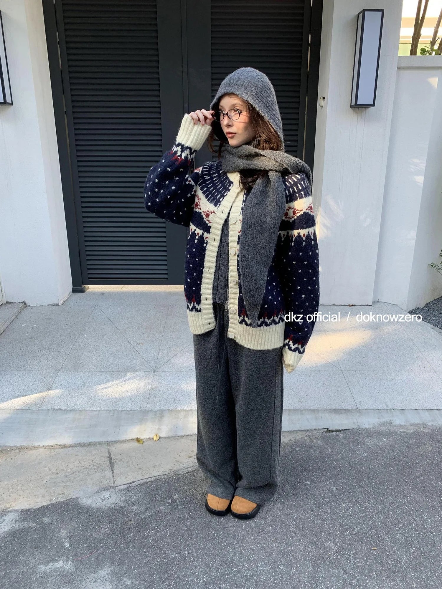 DKZ OFFICIAL Drawstring Wide Leg Trousers With Flowy Drape