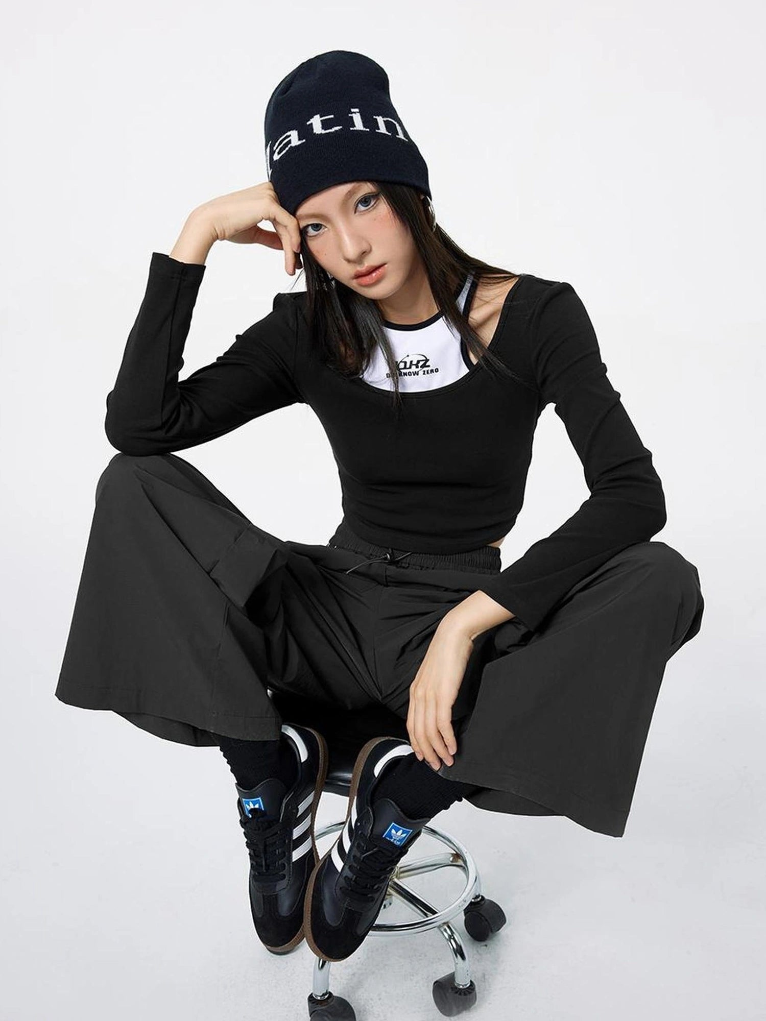 DKZ OFFICIAL Exploratory Layered Crop Tee