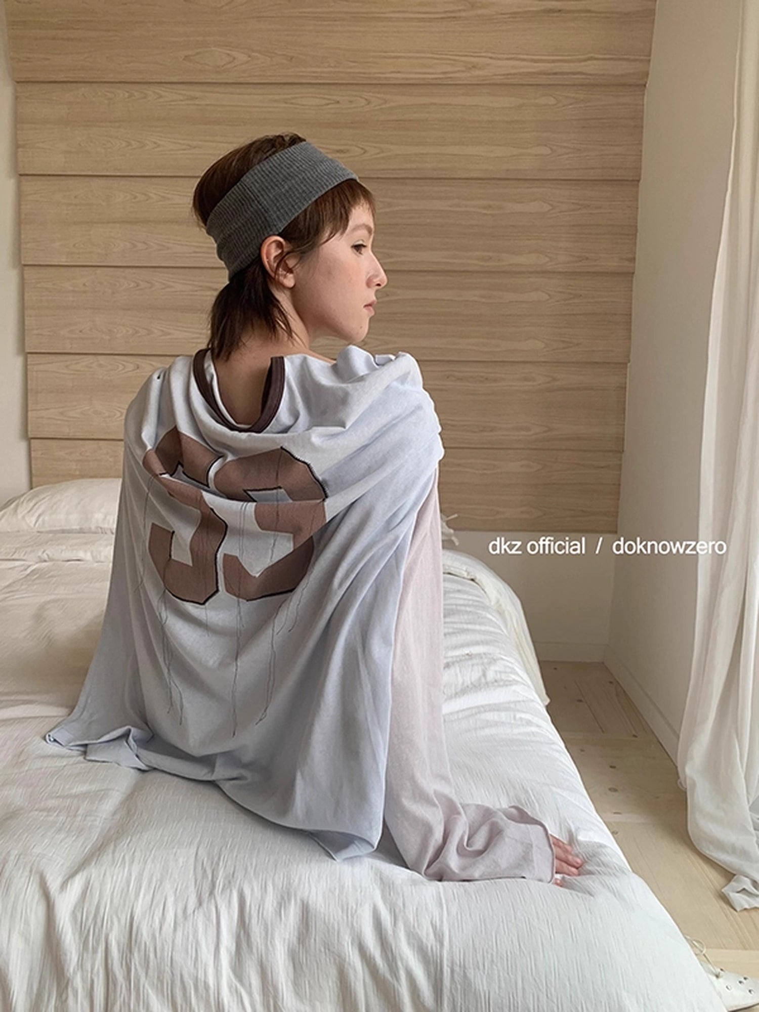 DKZ_OFFICIAL_Flowy_Fringed_Letter_Print_Cold_Shoulder_Blouse_MISSTT