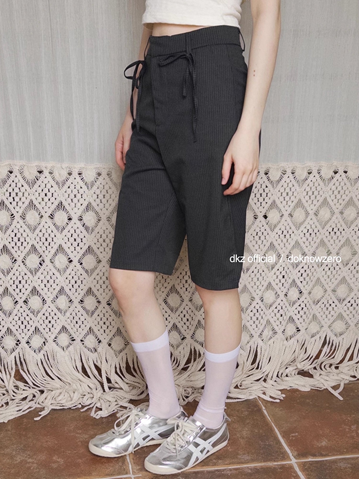 DKZ_OFFICIAL_Grey_Stripe_Five_Pocket_Women_S_Casual_Summer_Trousers_MISSTT