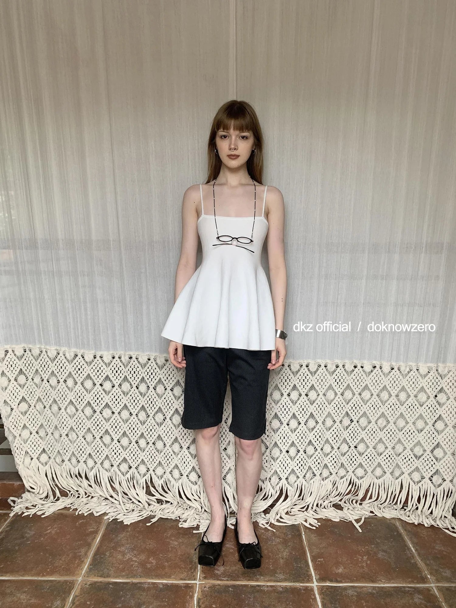 DKZ OFFICIAL Grey Stripe Five Pocket Women S Casual Summer Trousers