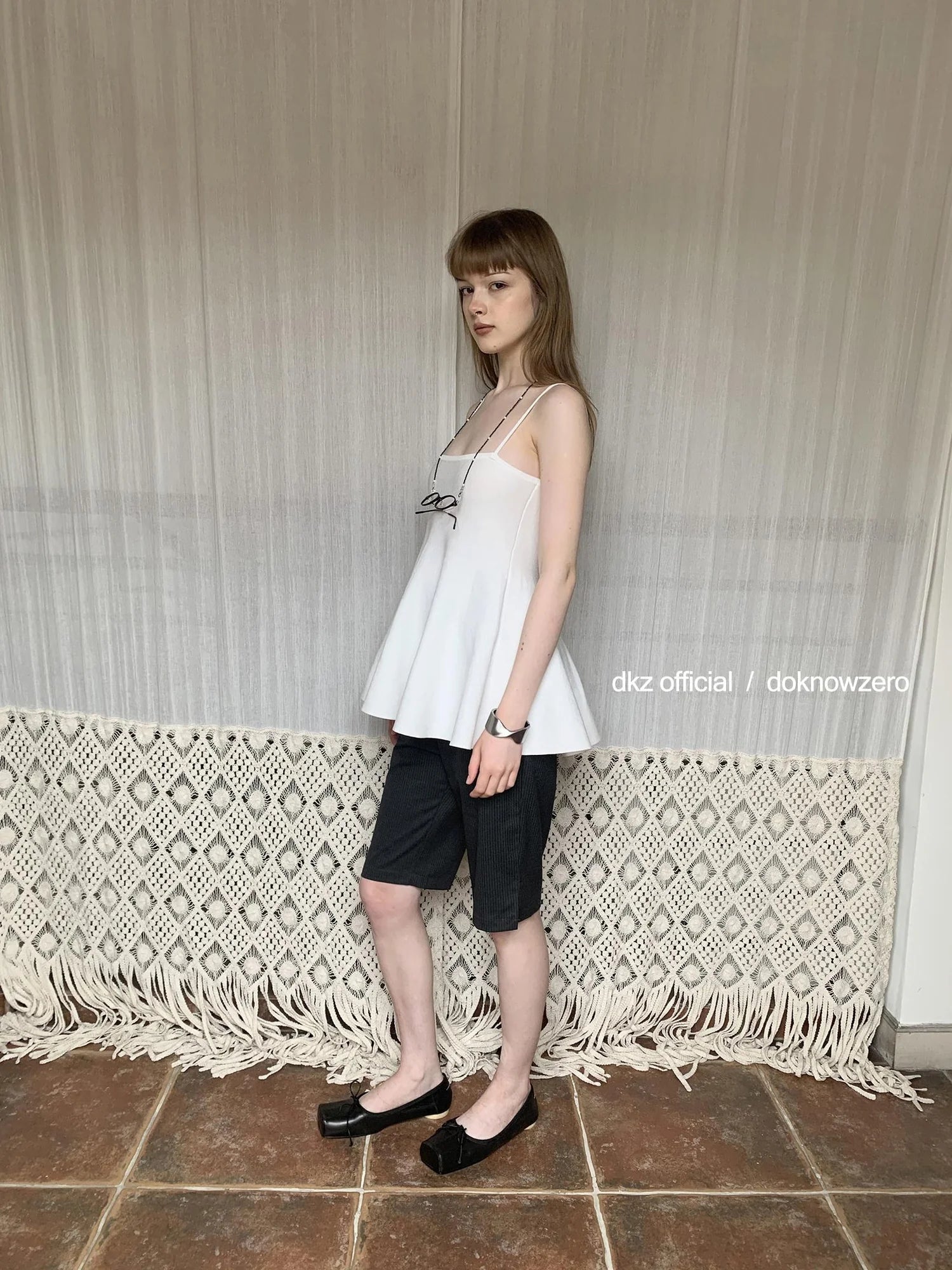 DKZ OFFICIAL Grey Stripe Five Pocket Women S Casual Summer Trousers