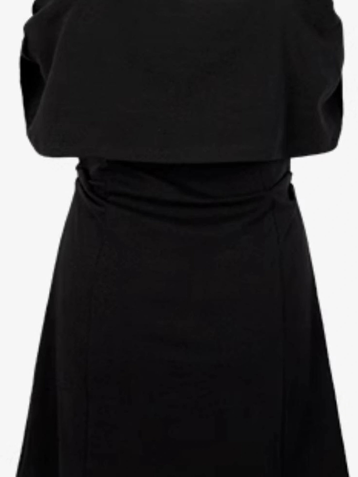 DKZ OFFICIAL Halter Neck Slim Fit Black Sundress With Detachable Straps