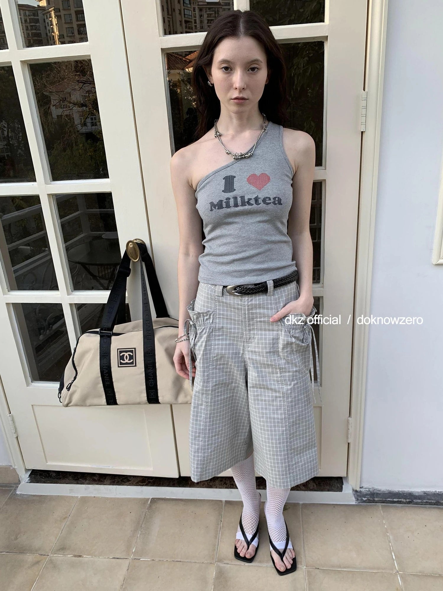 DKZ OFFICIAL I Love Milktea Sleeveless Top