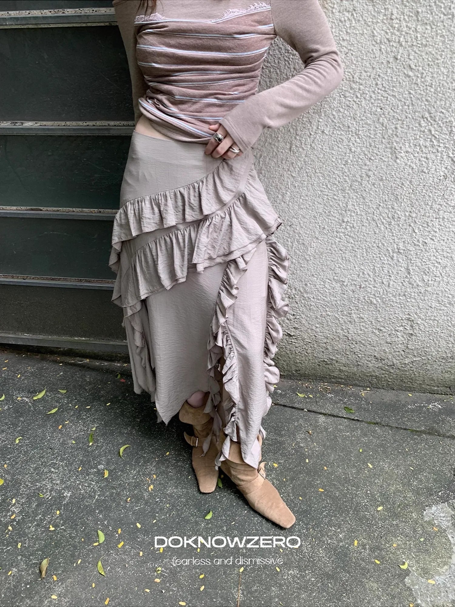 DKZ_OFFICIAL_Irregular_Cascading_Hem_Flounce_Skirt_MISSTT