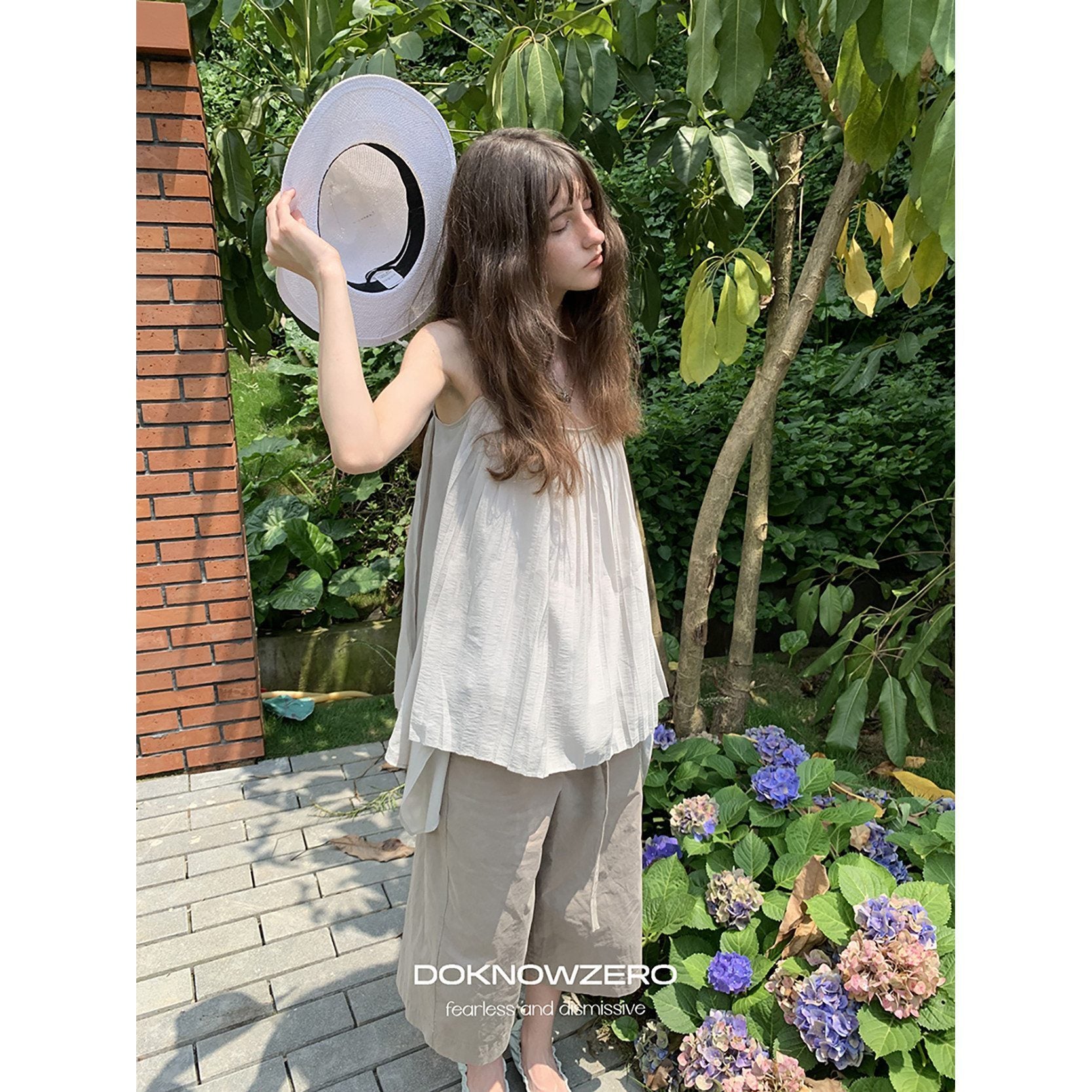 DKZ_OFFICIAL_Light_Gray_Pleated_A_Line_Loose_Women&
