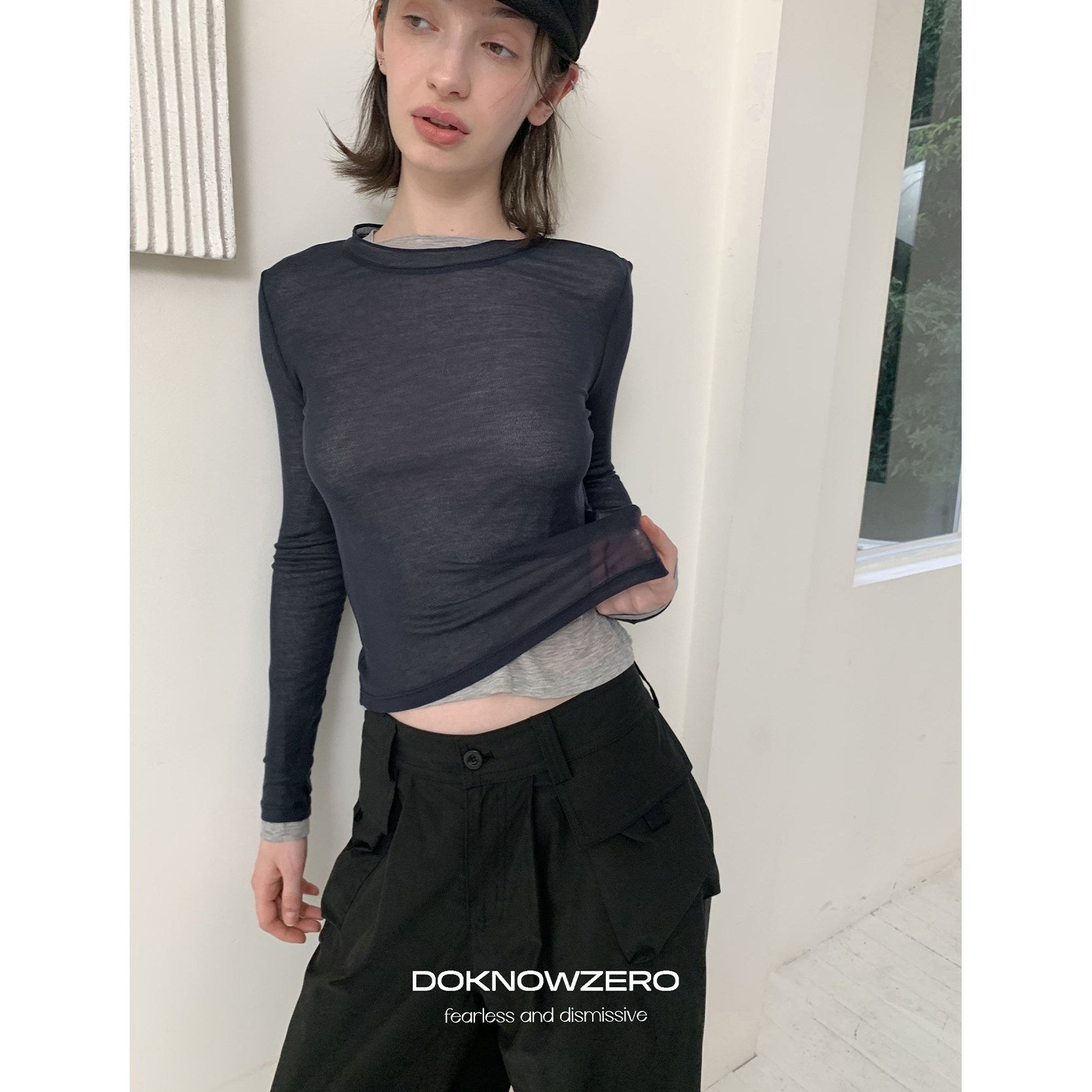 DKZ_OFFICIAL_Lightweight_Semi_Sheer_Slim_Fit_Women&