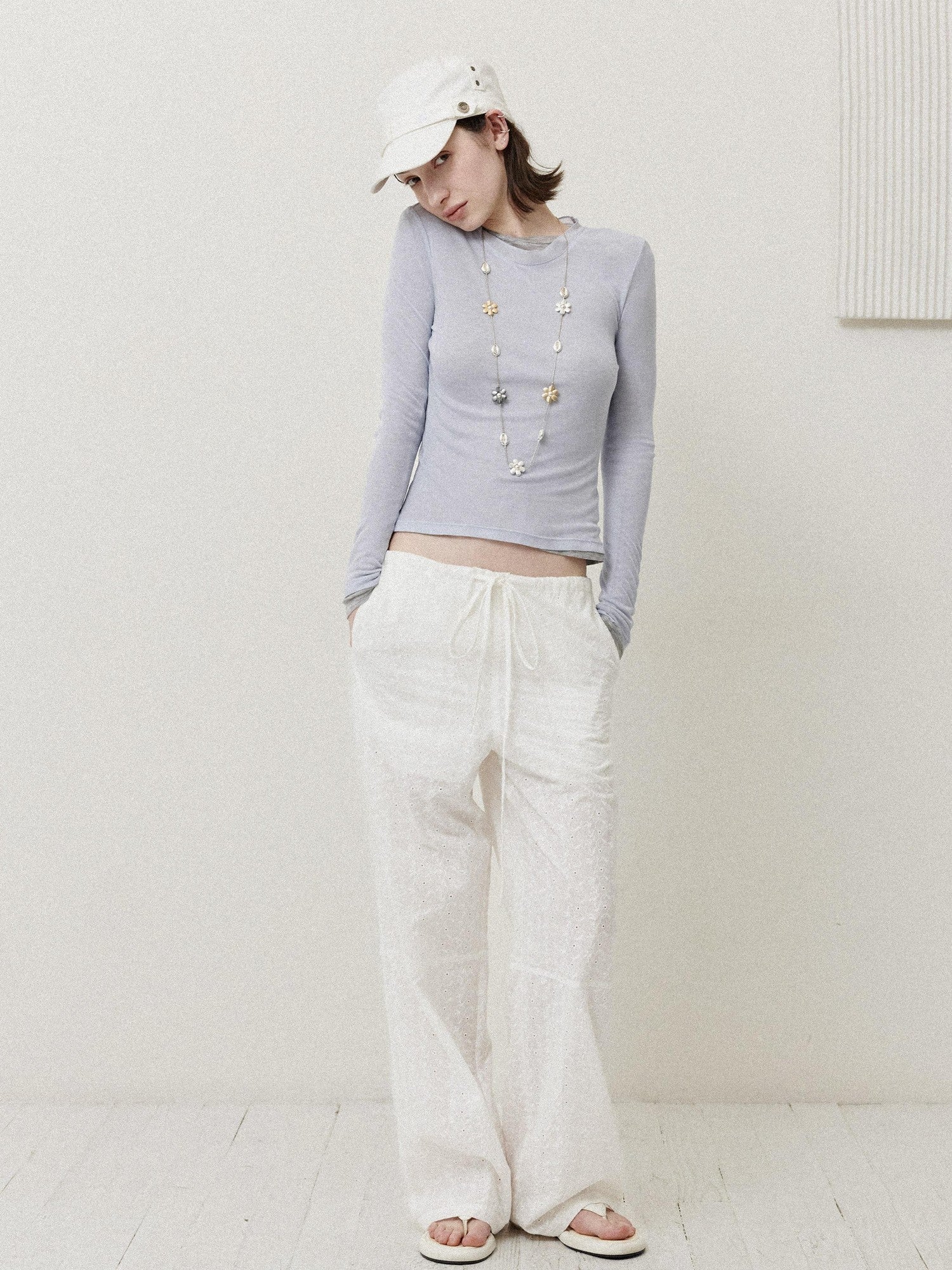 DKZ OFFICIAL Lightweight Semi Sheer Slim Fit Women&