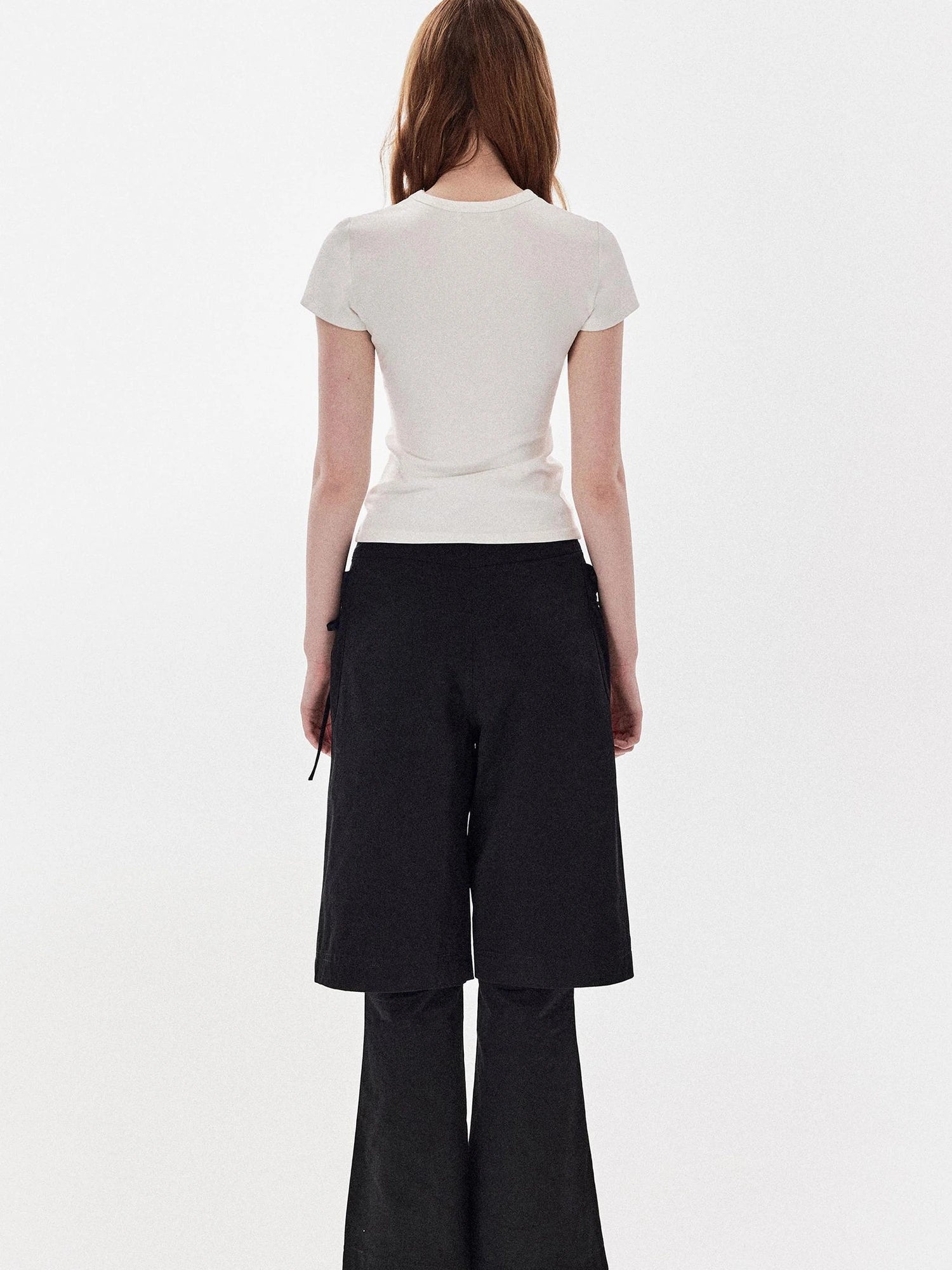 DKZ OFFICIAL Love Milktea Print Fitted Tee