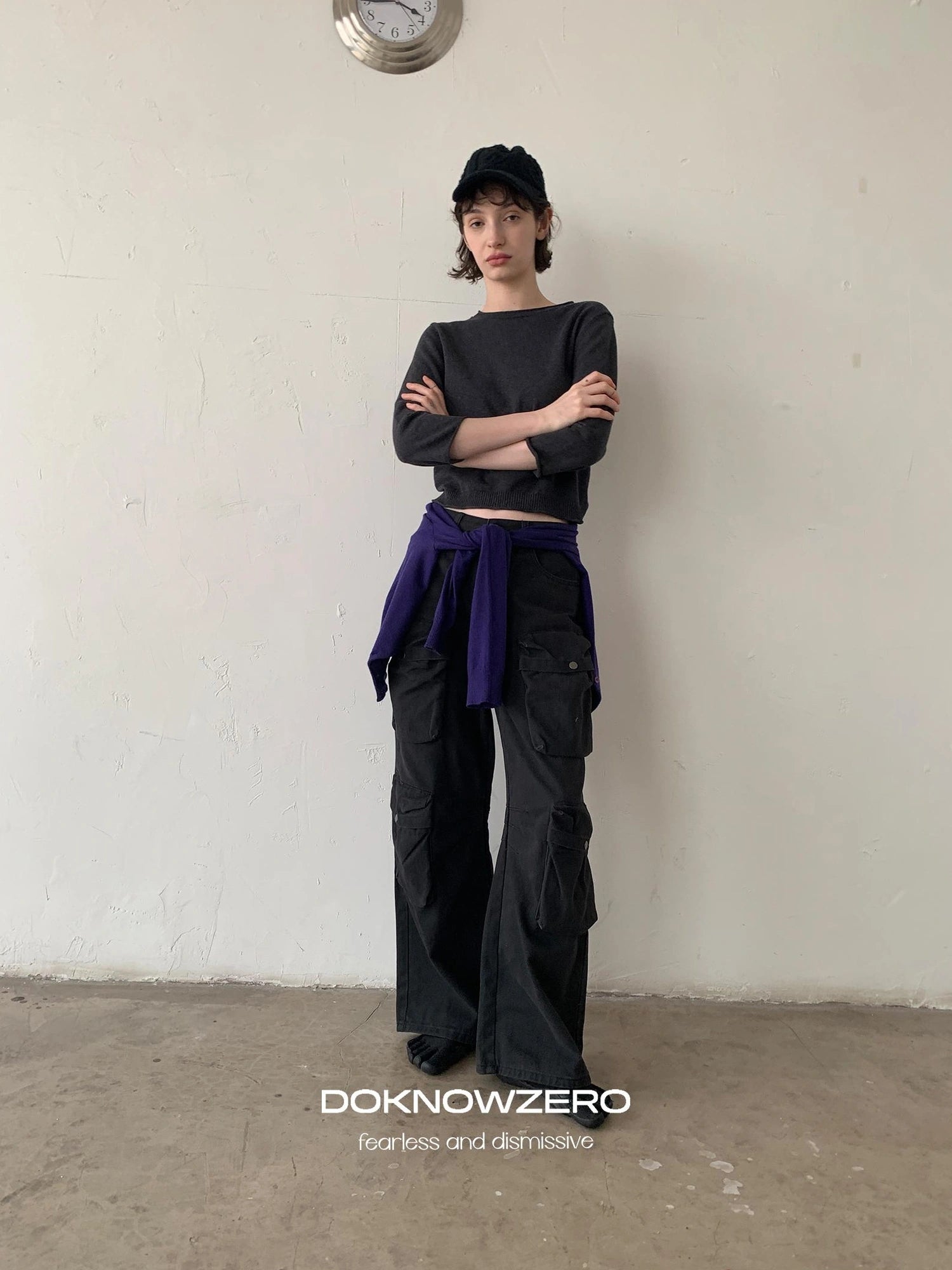 DKZ OFFICIAL Mid Sleeve Knit Top For Women