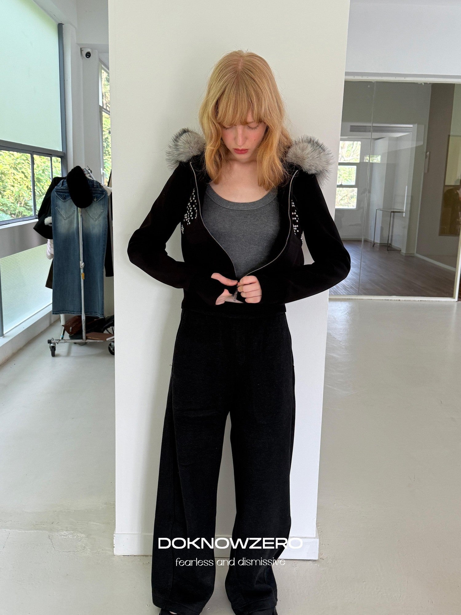 DKZ OFFICIAL Minimalist Banana Straight Leg Women&