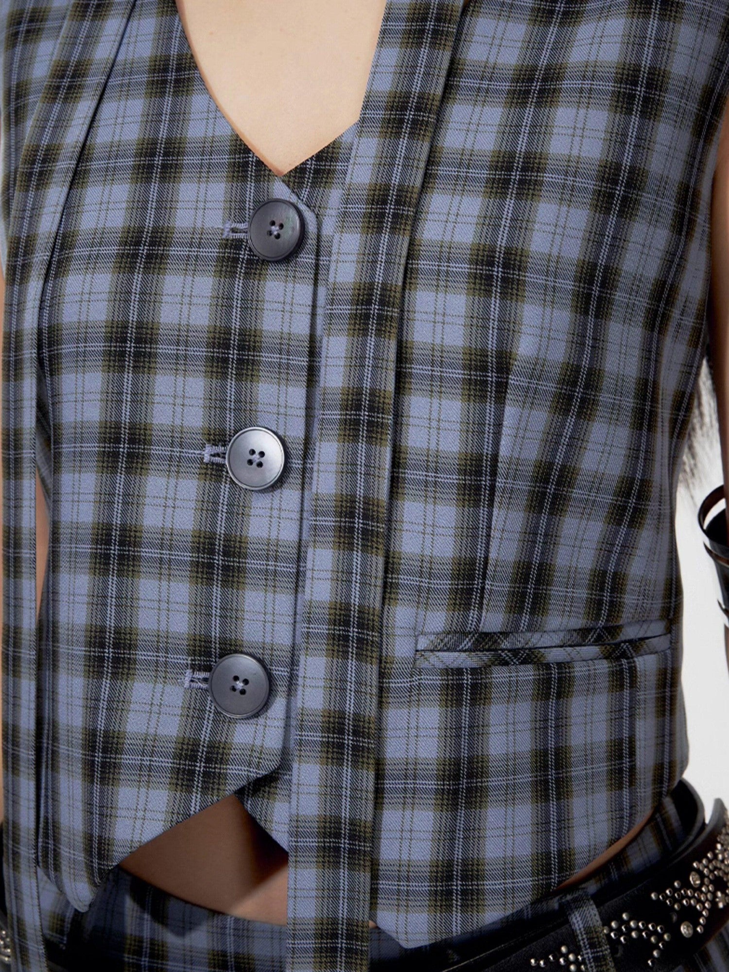 DKZ OFFICIAL Plaid Check Jk School Uniform Two Piece Women&