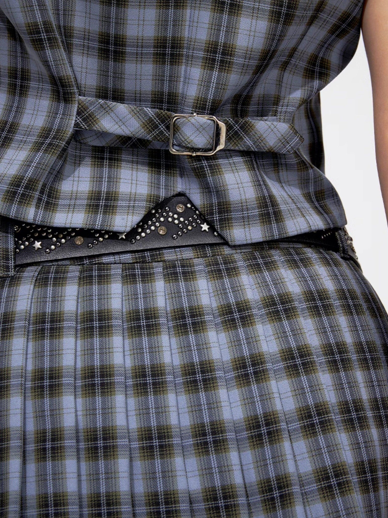 DKZ OFFICIAL Plaid Check Jk School Uniform Two Piece Women&