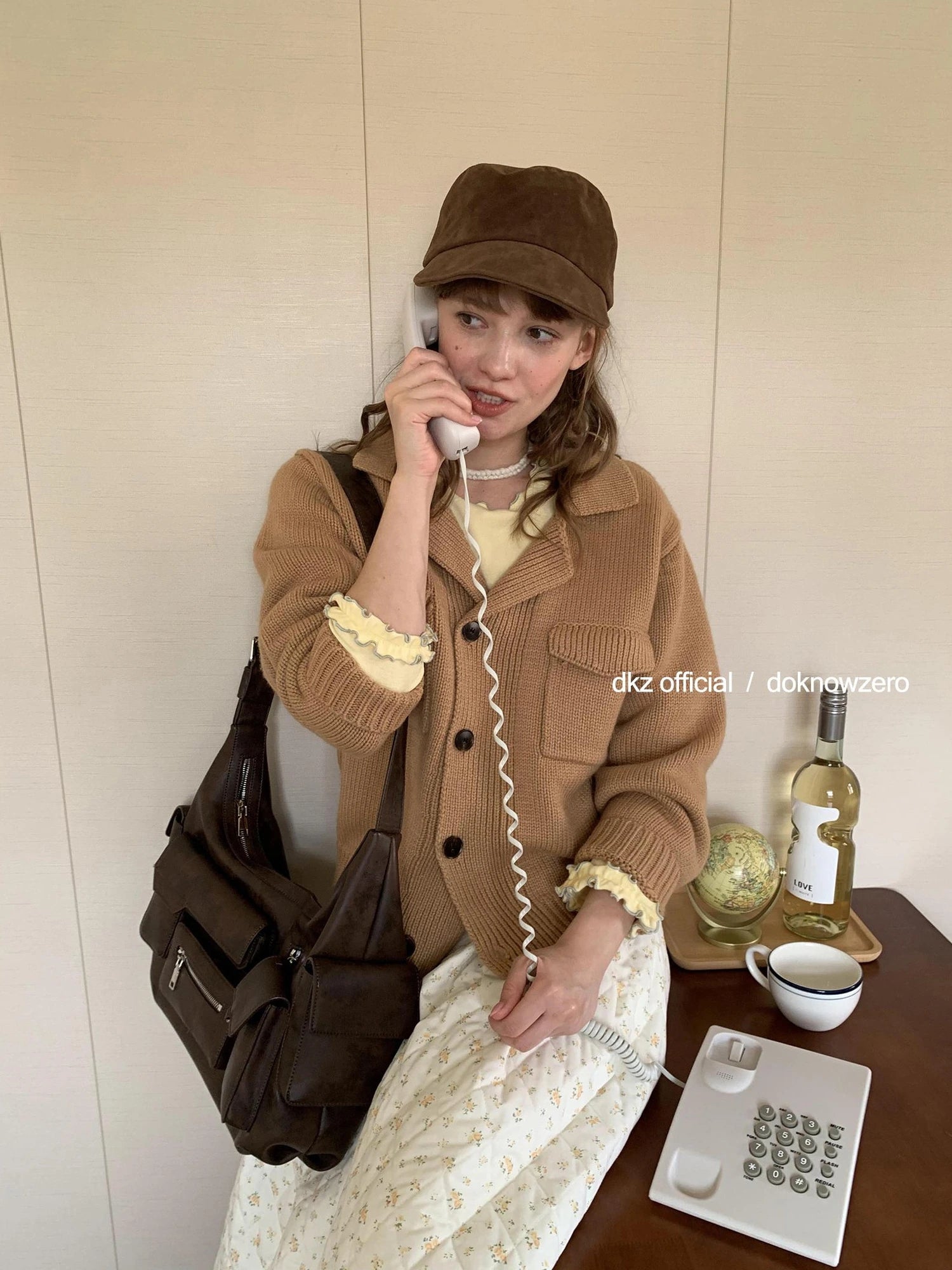 DKZ OFFICIAL Rolled Cuff Slim Fit Long Sleeve Tee