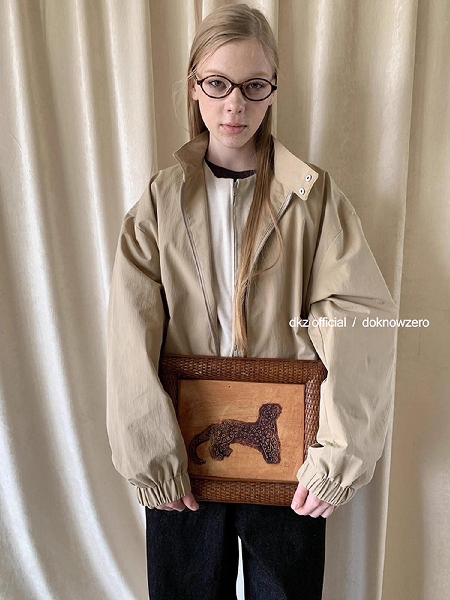 DKZ_OFFICIAL_Stand_Collar_Oversized_Jacket_For_Women_MISSTT