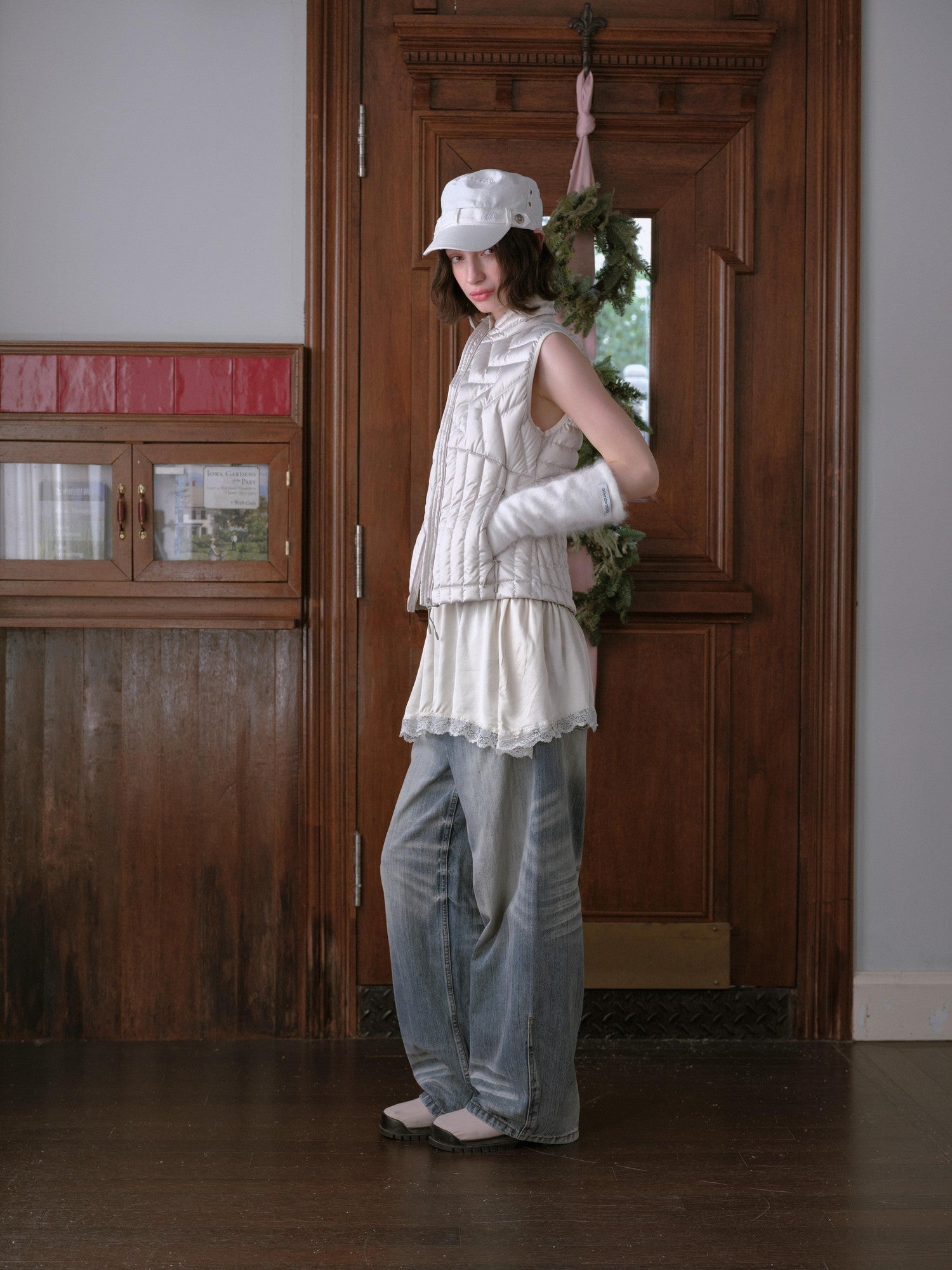 DKZ OFFICIAL Star Ribbed Quilted Layered Sleeveless Women&
