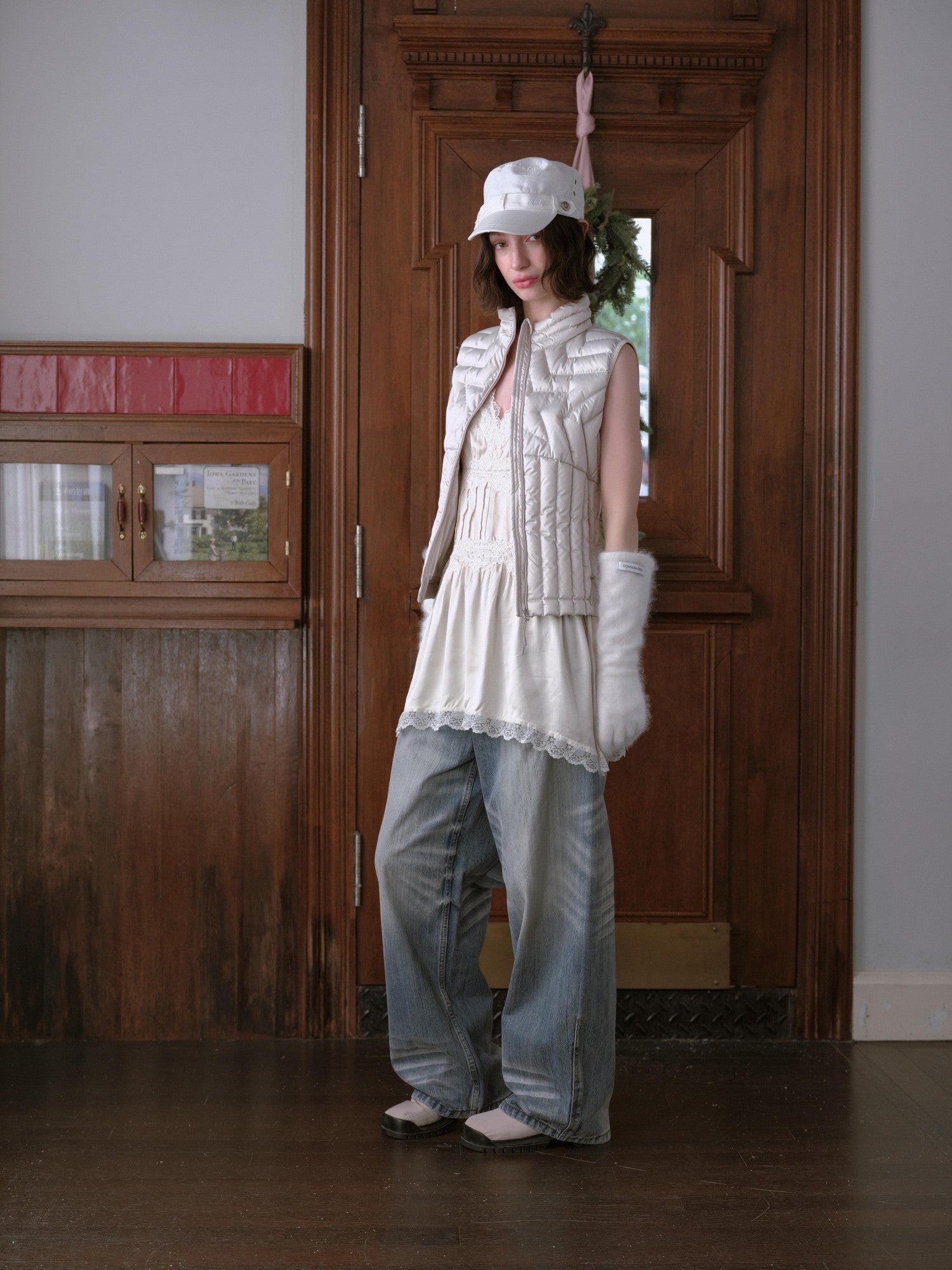 DKZ OFFICIAL Star Ribbed Quilted Layered Sleeveless Women&