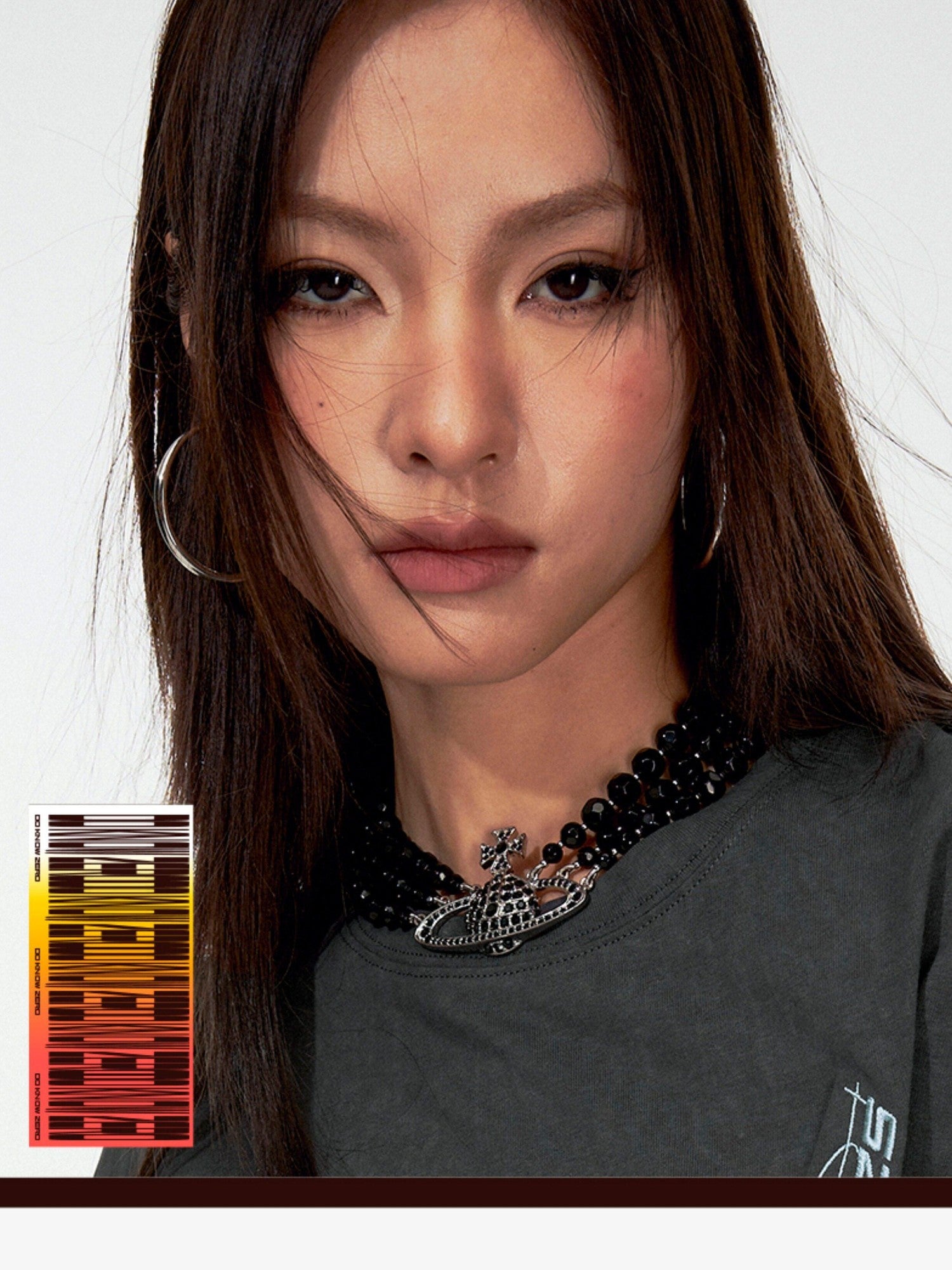 DKZ OFFICIAL Street Embroidered Folded Hem Women&