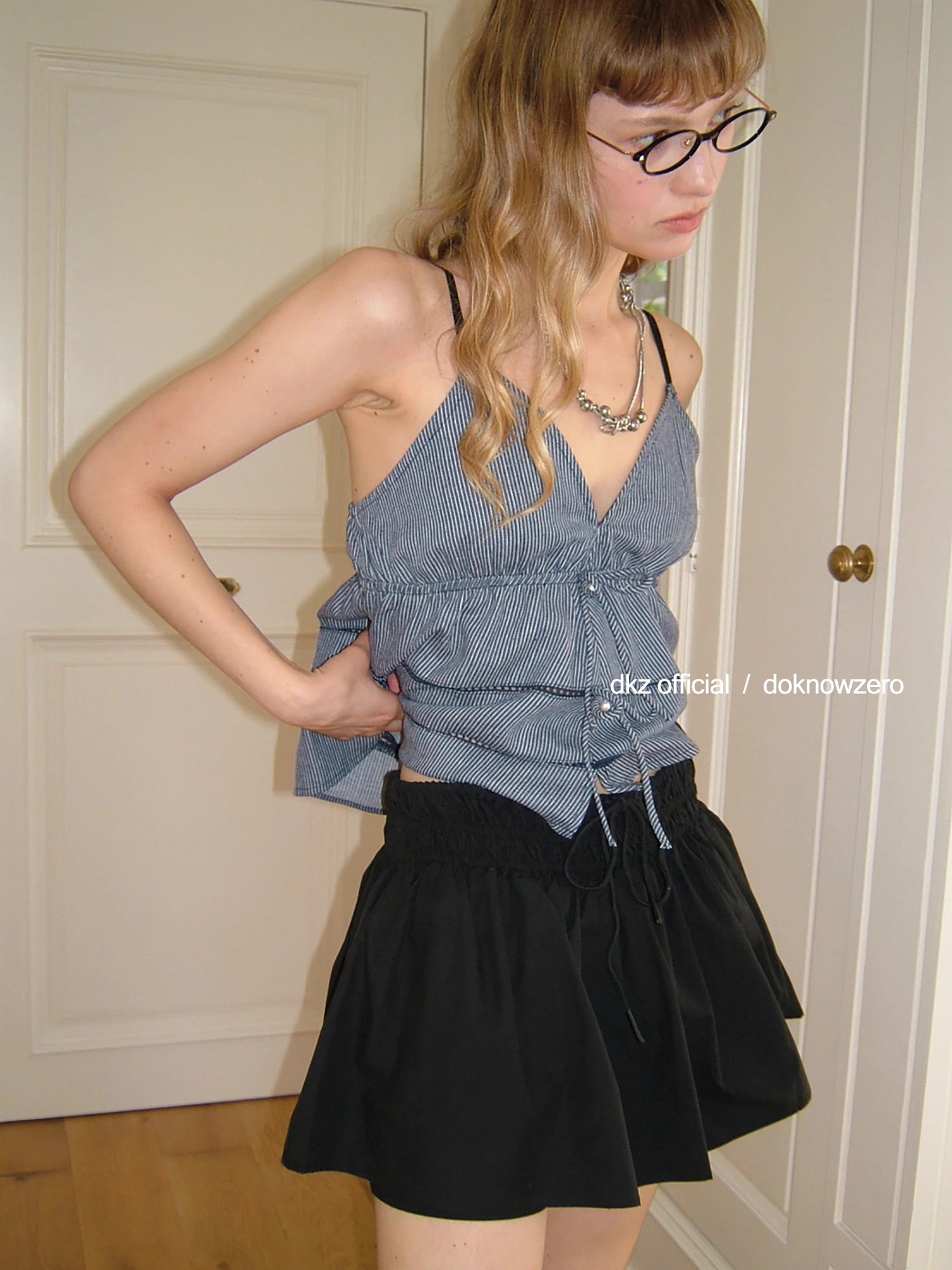 DKZ_OFFICIAL_Striped_V-Neck_Bow_Tie_Camisole_Top_MISSTT