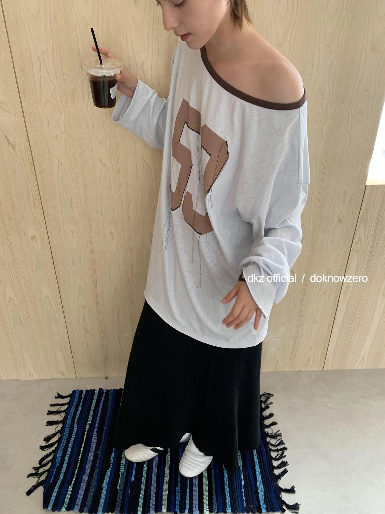 DKZ OFFICIAL Summer Slim Black Cotton Flared Maxi Dress