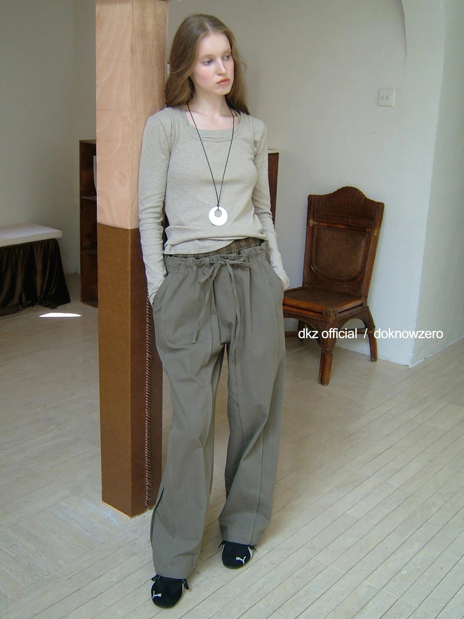 DKZ OFFICIAL Textured Slim Fit Long Sleeve T-shirt For Layering