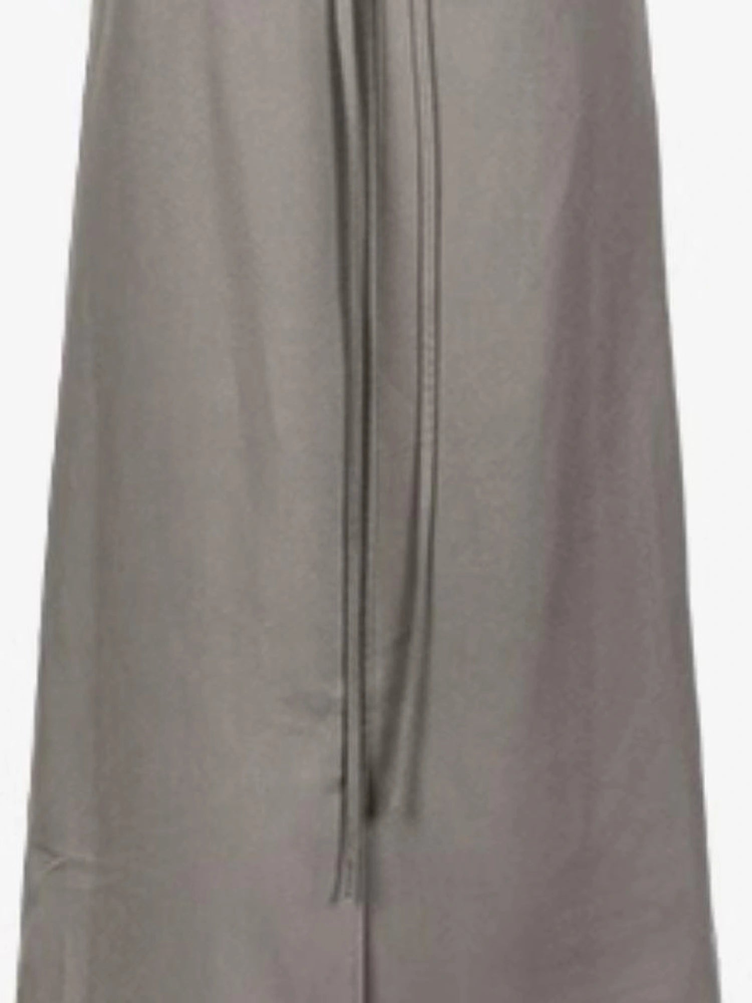DKZ OFFICIAL Tie Waist Ankle Length Pleated Skirt