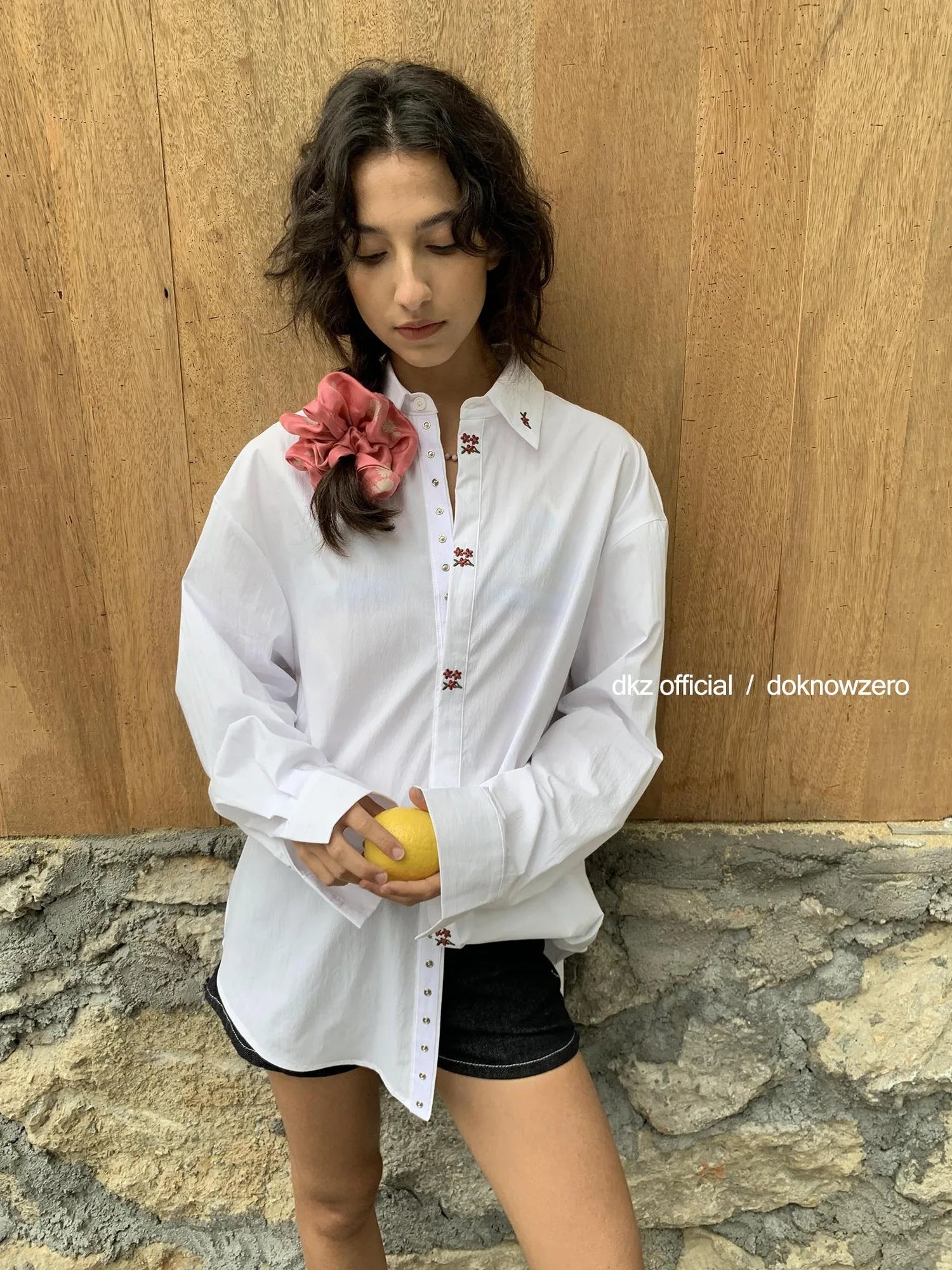 DKZ OFFICIAL Vintage Blue Denim Shorts For Women