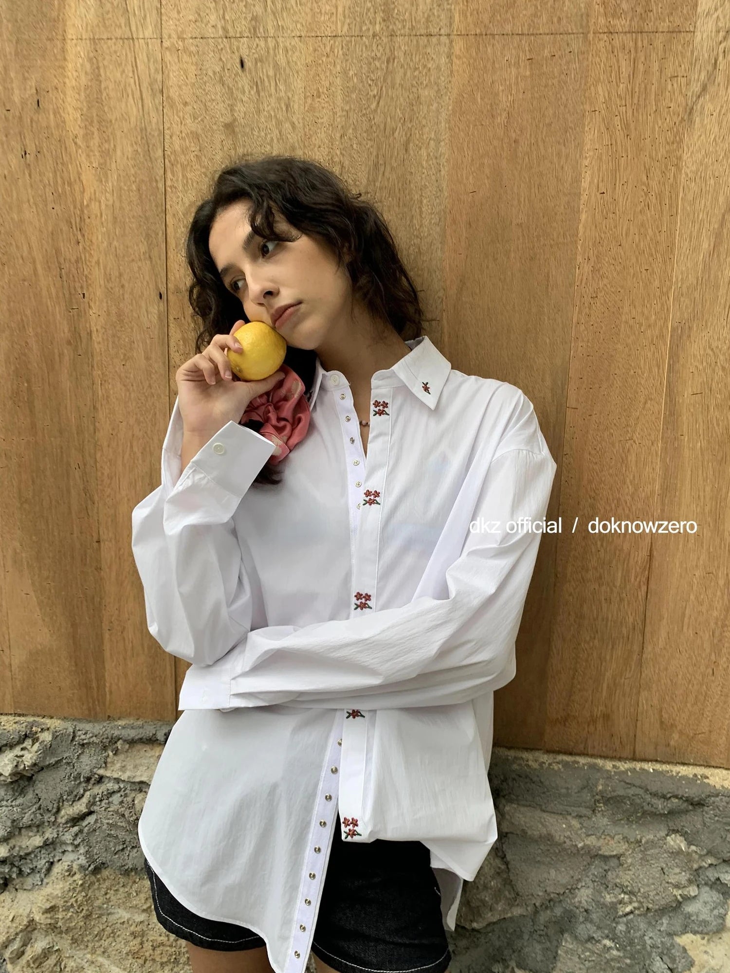 DKZ OFFICIAL Vintage Blue Denim Shorts For Women