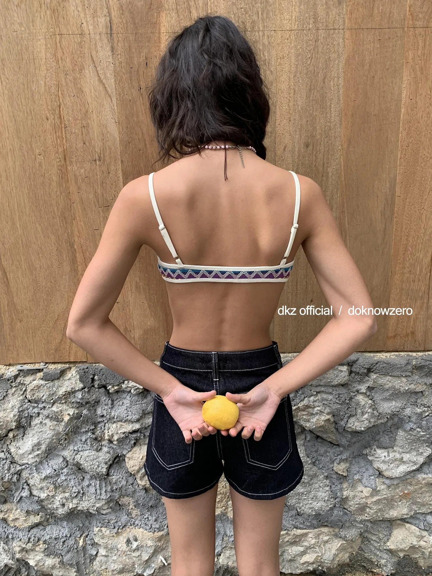 DKZ OFFICIAL Vintage Blue Denim Shorts For Women