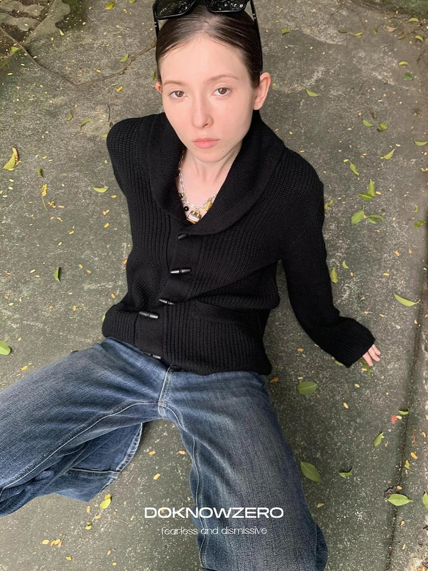 DKZ OFFICIAL Vintage British Wool Blend Cardigan