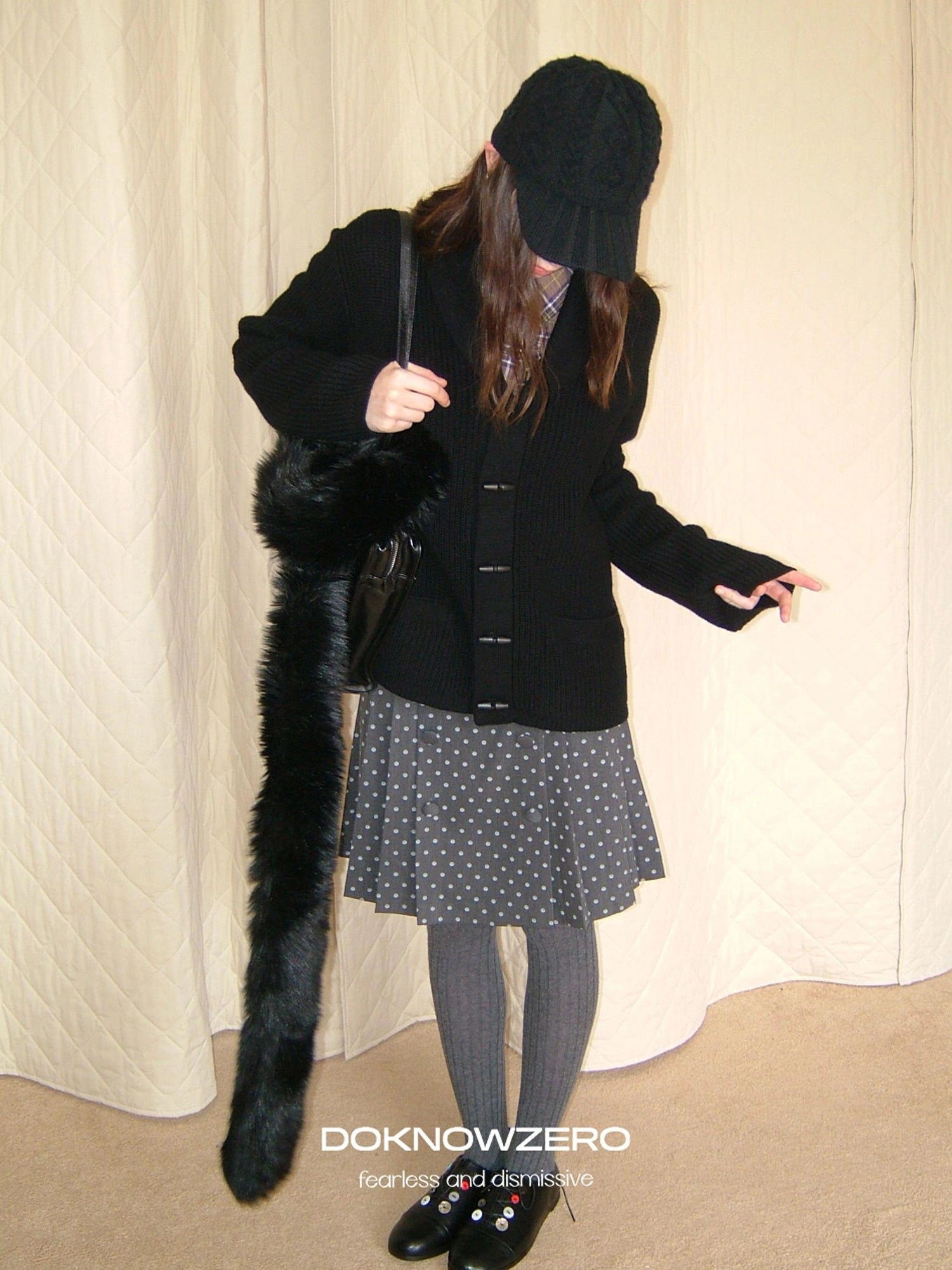 DKZ OFFICIAL Vintage British Wool Blend Cardigan