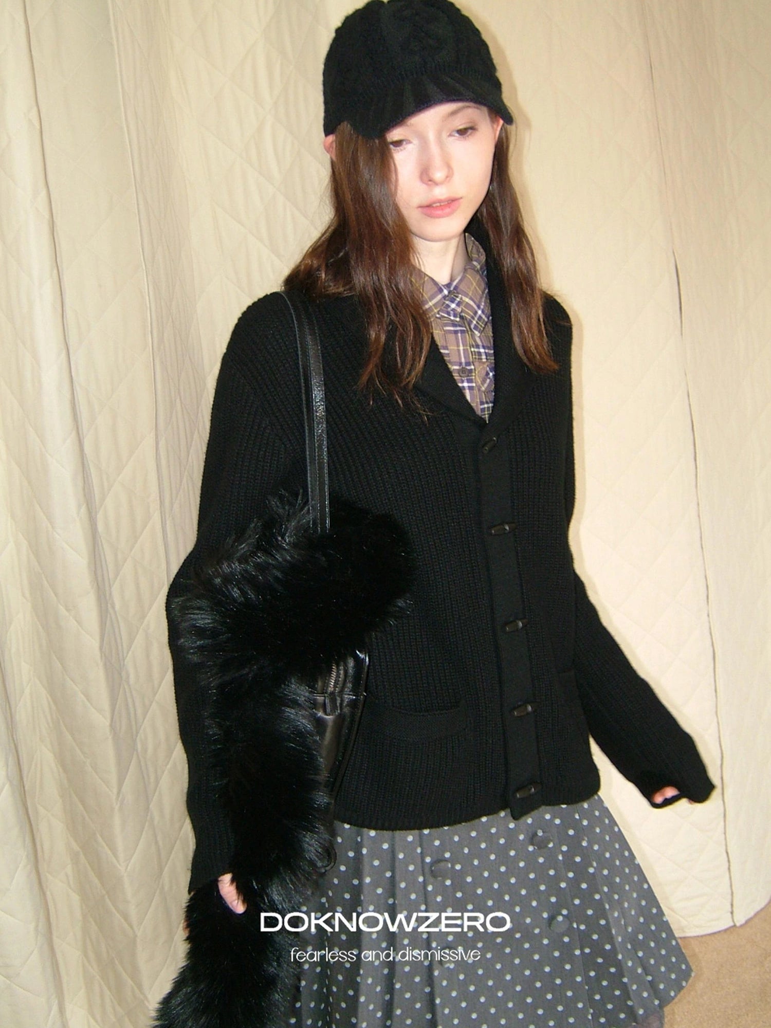 DKZ OFFICIAL Vintage British Wool Blend Cardigan