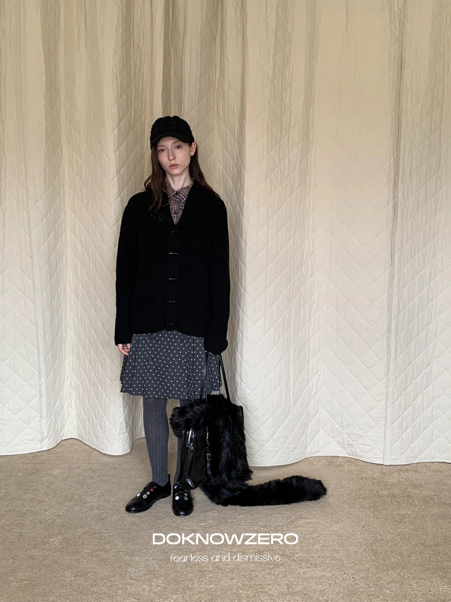 DKZ OFFICIAL Vintage British Wool Blend Cardigan