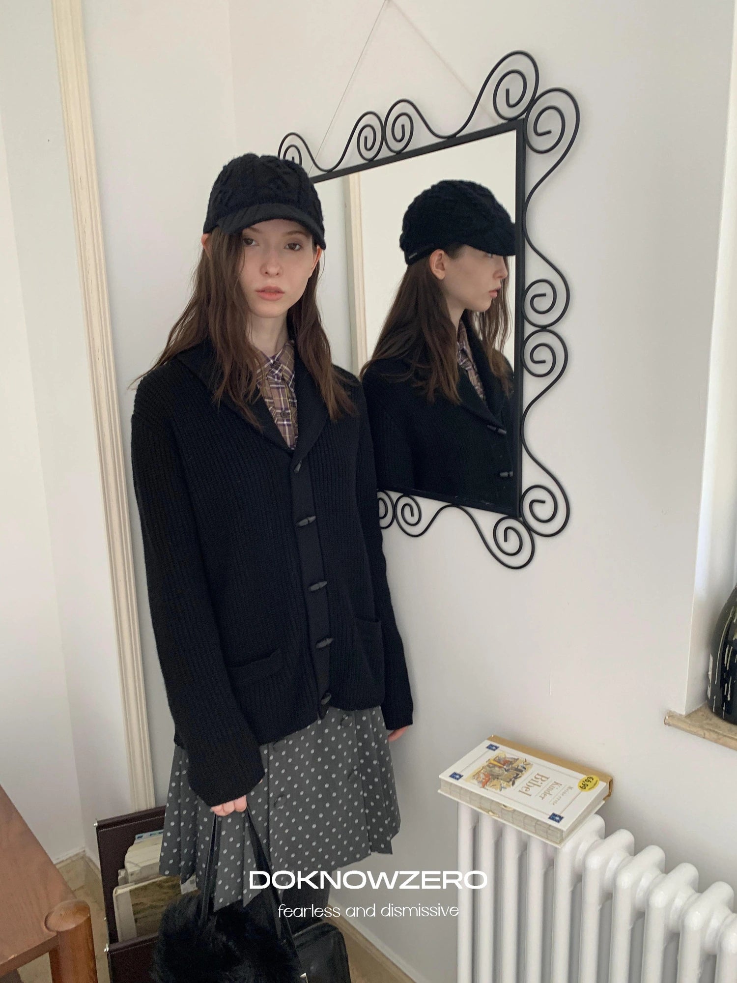 DKZ OFFICIAL Vintage British Wool Blend Cardigan