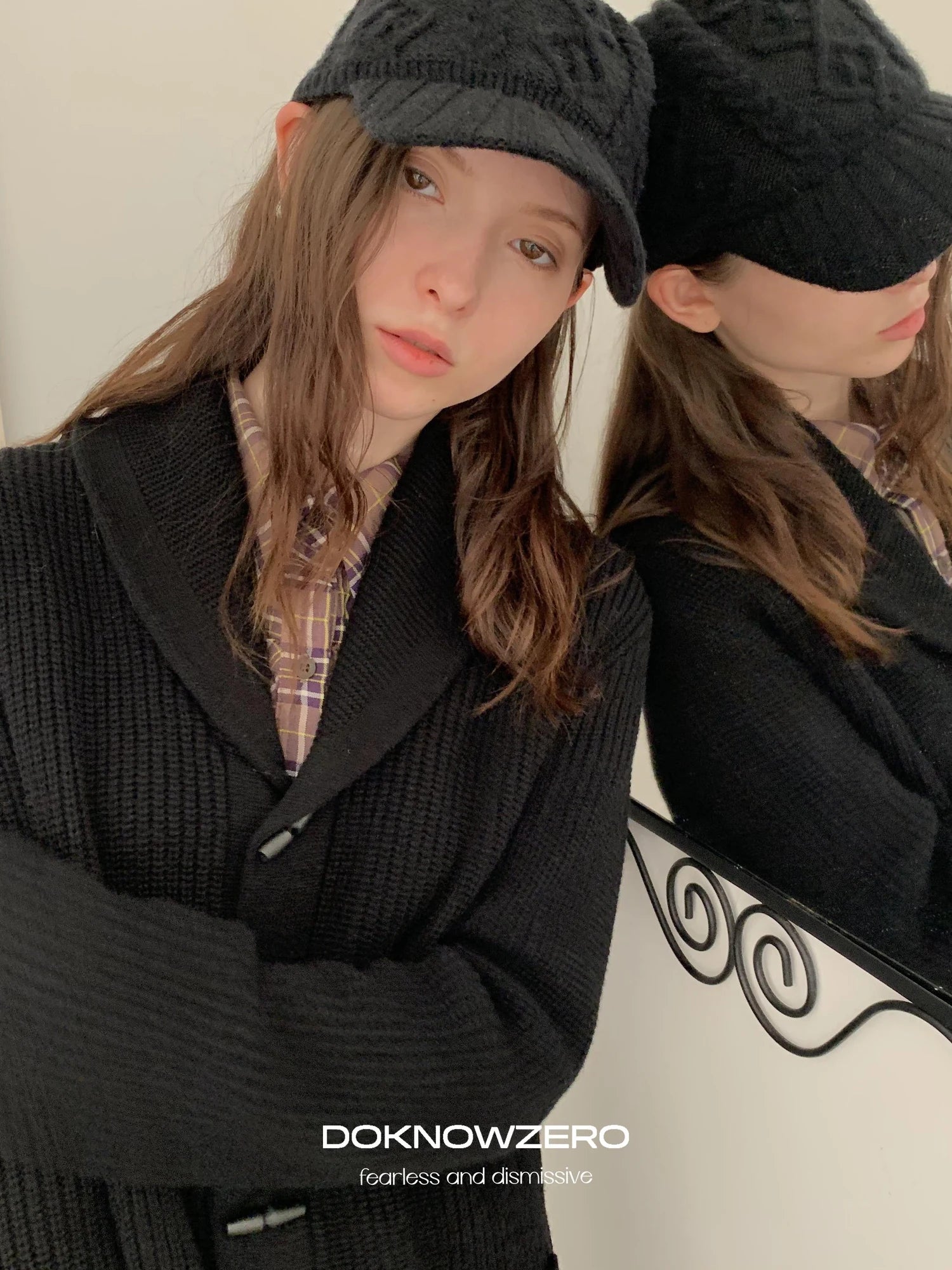 DKZ OFFICIAL Vintage British Wool Blend Cardigan