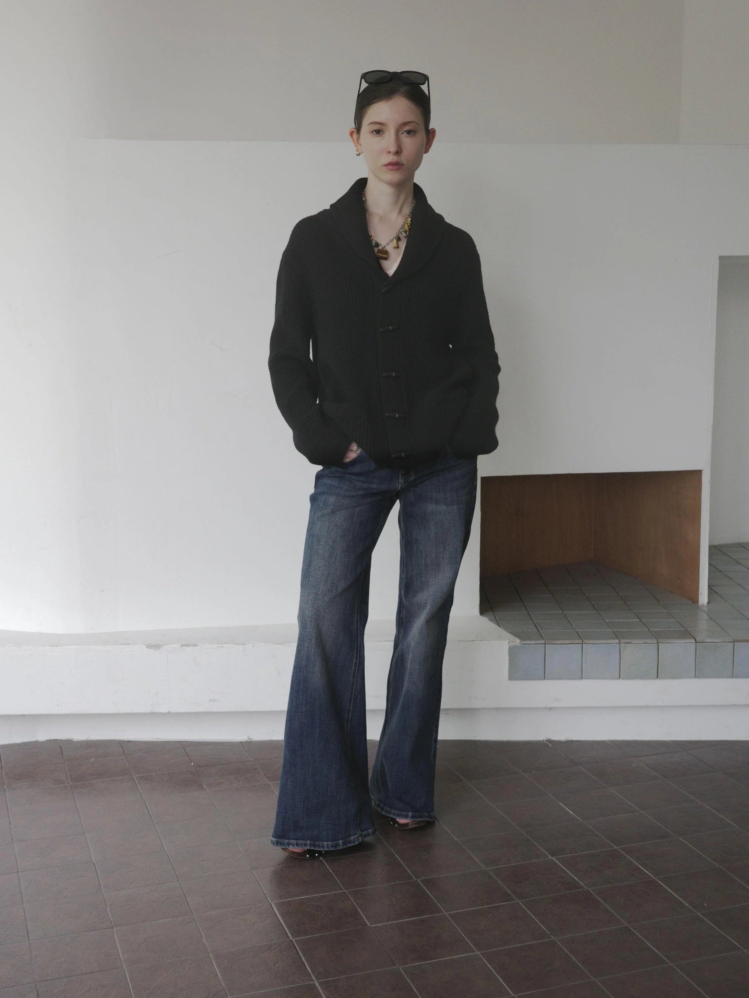 DKZ OFFICIAL Vintage British Wool Blend Cardigan